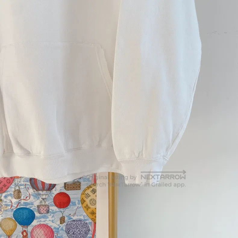 Balenciaga Balenciaga White Letter Hooded Sweatshirt Size US M / EU 48-50 / 2 - 4 Thumbnail