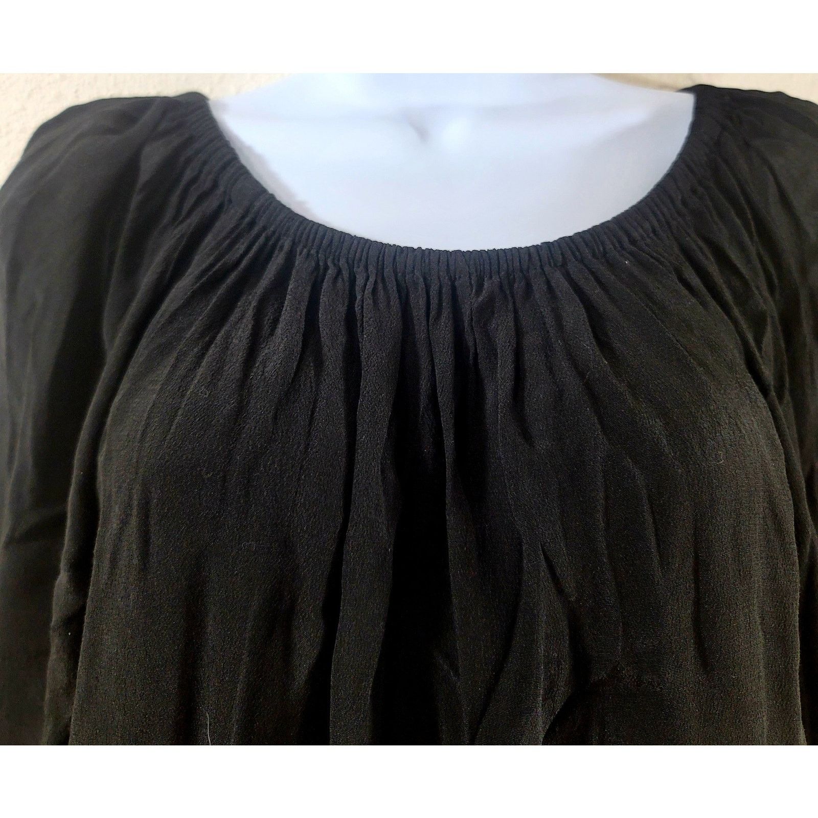 Other Ann Taylor Loft Black Boat Collar Raglan Top Medium Size M / US 6-8 / IT 42-44 - 5 Thumbnail