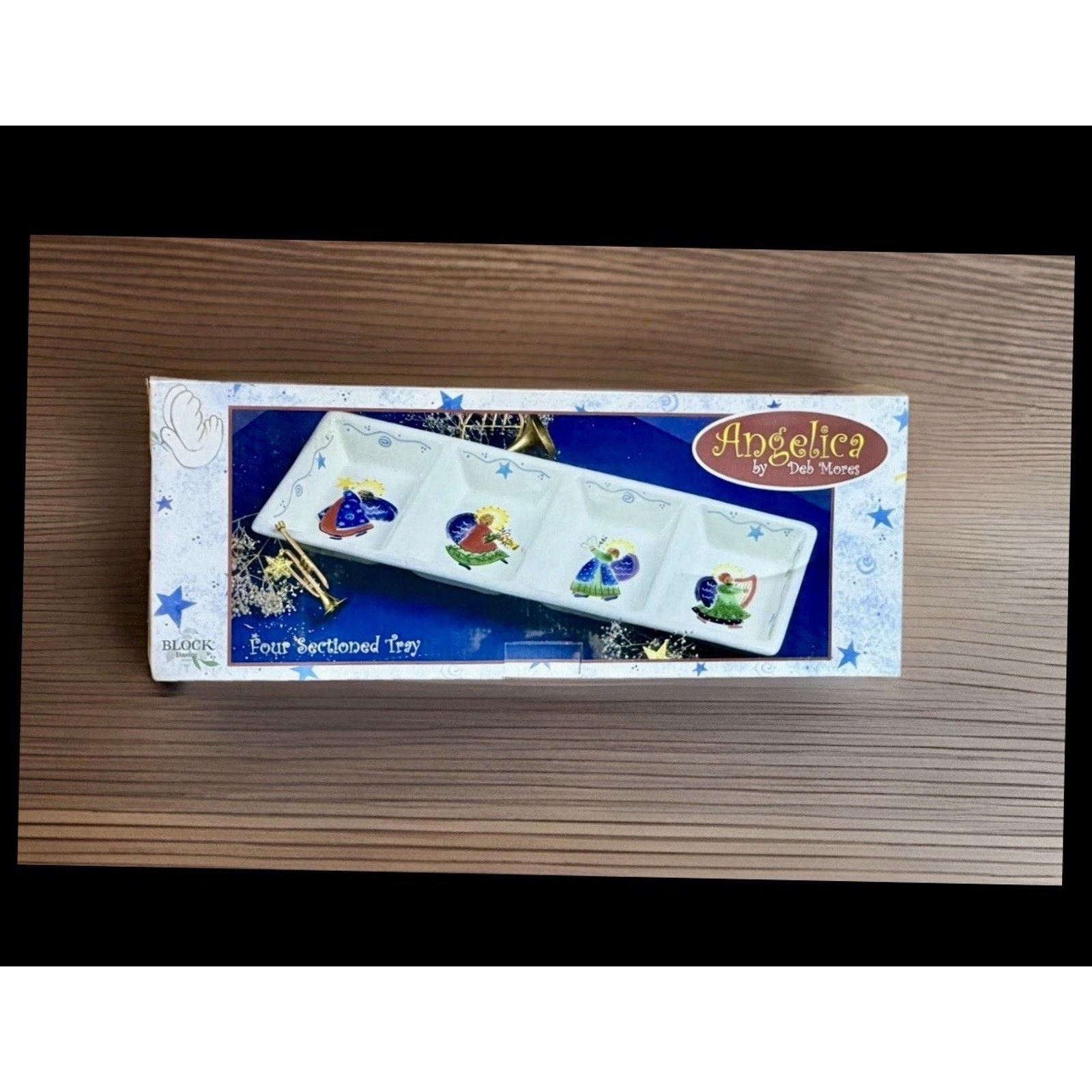 Other Block Angelica 4 Part Angels Snack/Relish Tray Deb Mores NEW Size ONE SIZE - 1 Thumbnail