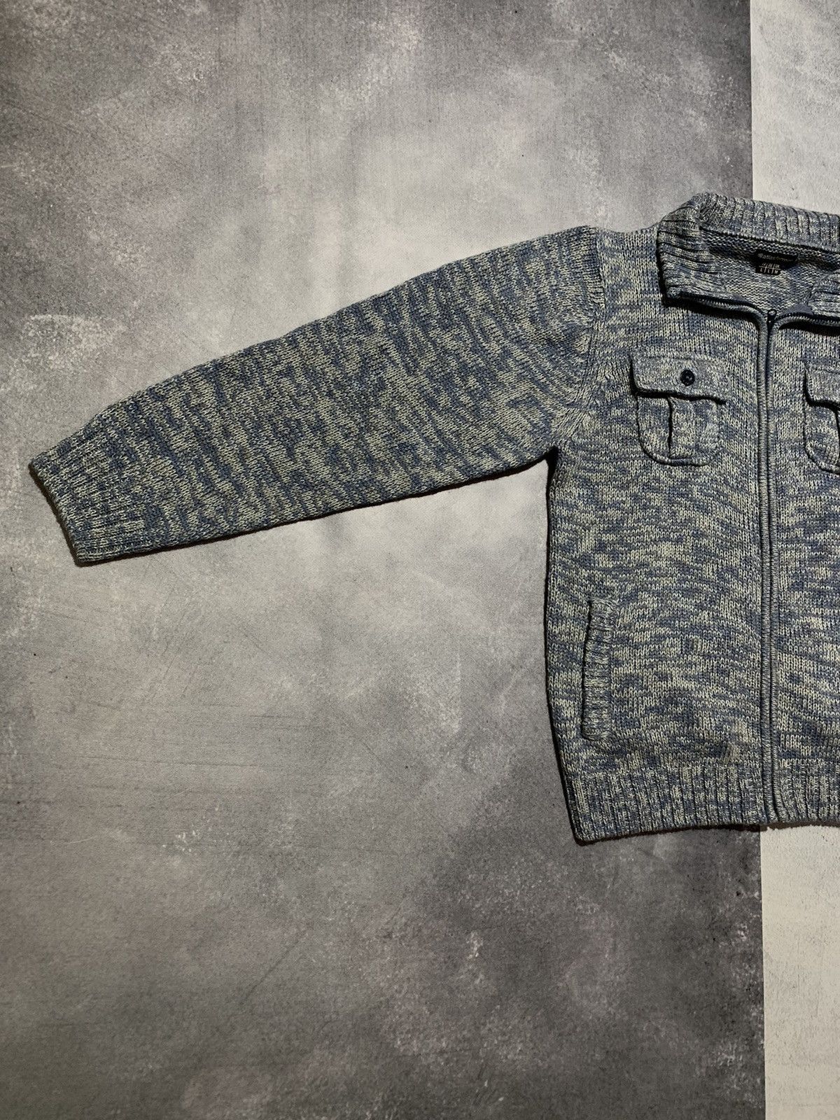 Vintage Vintage 90s Zip up knitwear sweater streetwear size L Size US L / EU 52-54 / 3 - 2 Thumbnail