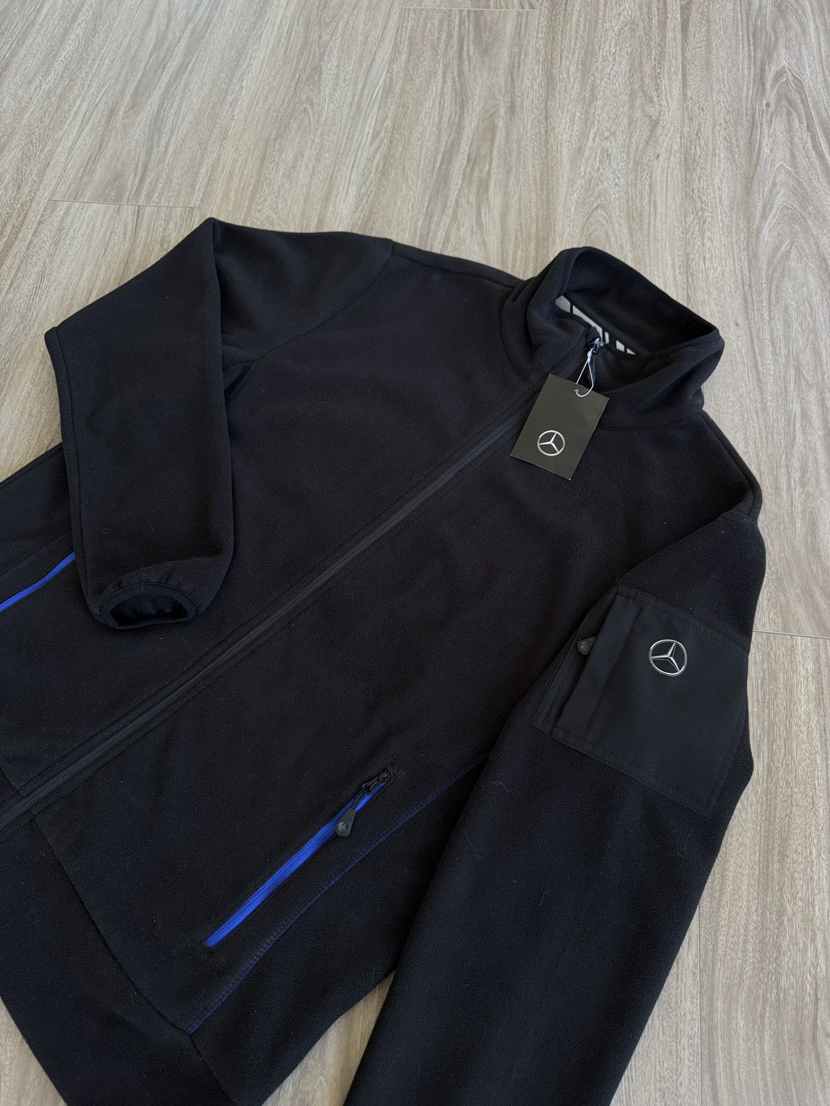 Mercedes-Benz Mercedes-Benz Fleece Zip-Up Jacket Black Size US L / EU 52-54 / 3 - 3 Thumbnail