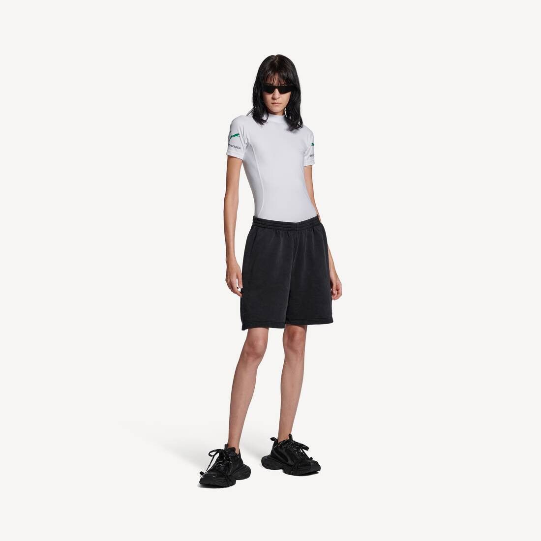 Balenciaga × Puma o1tr1nto0326 Fitted T-Shirt in White Size XL / US 12-14 / IT 48-50 - 2 Thumbnail