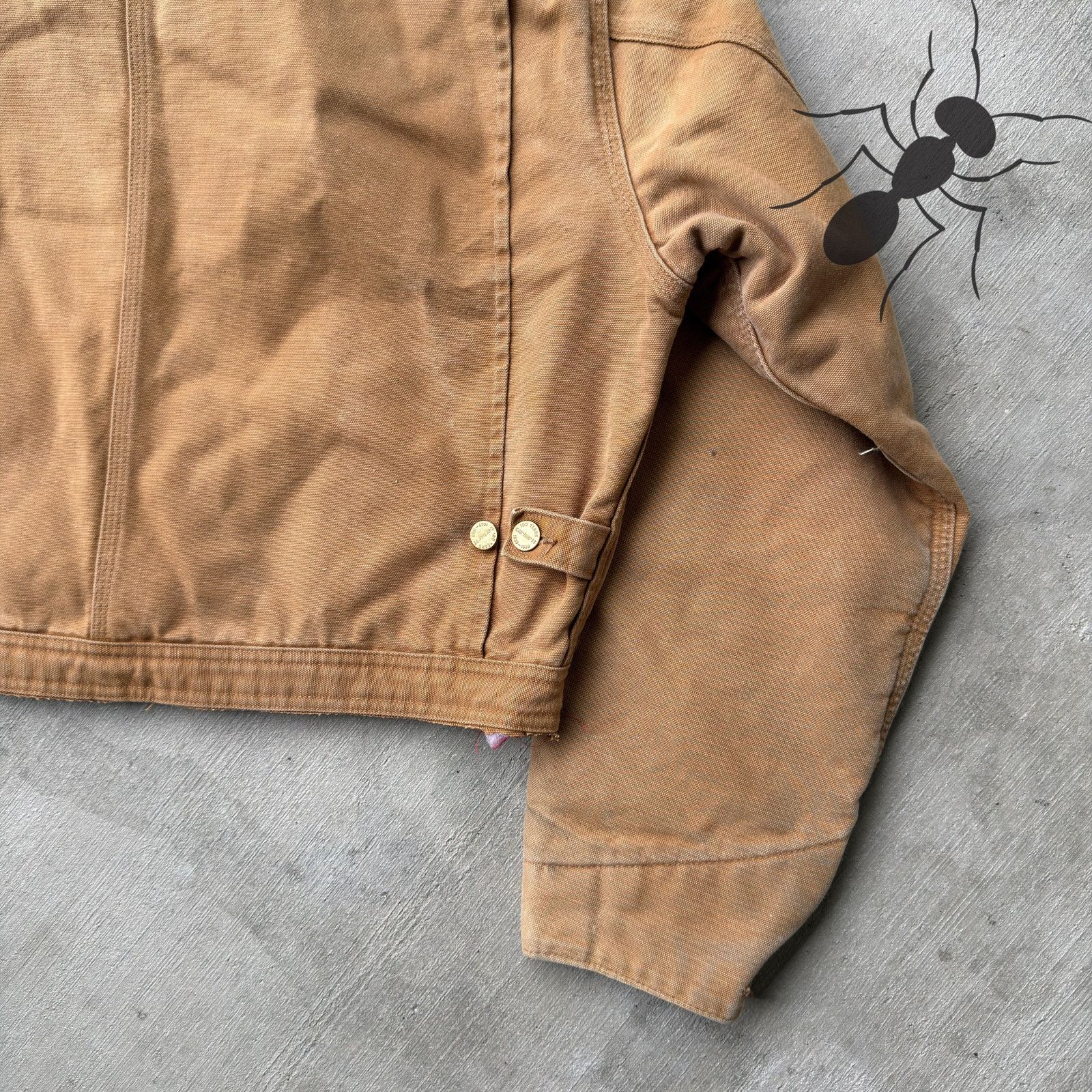 Carhartt × Vintage Carhartt brown cropped Detroit style work wear jacket Size US L / EU 52-54 / 3 - 8 Thumbnail