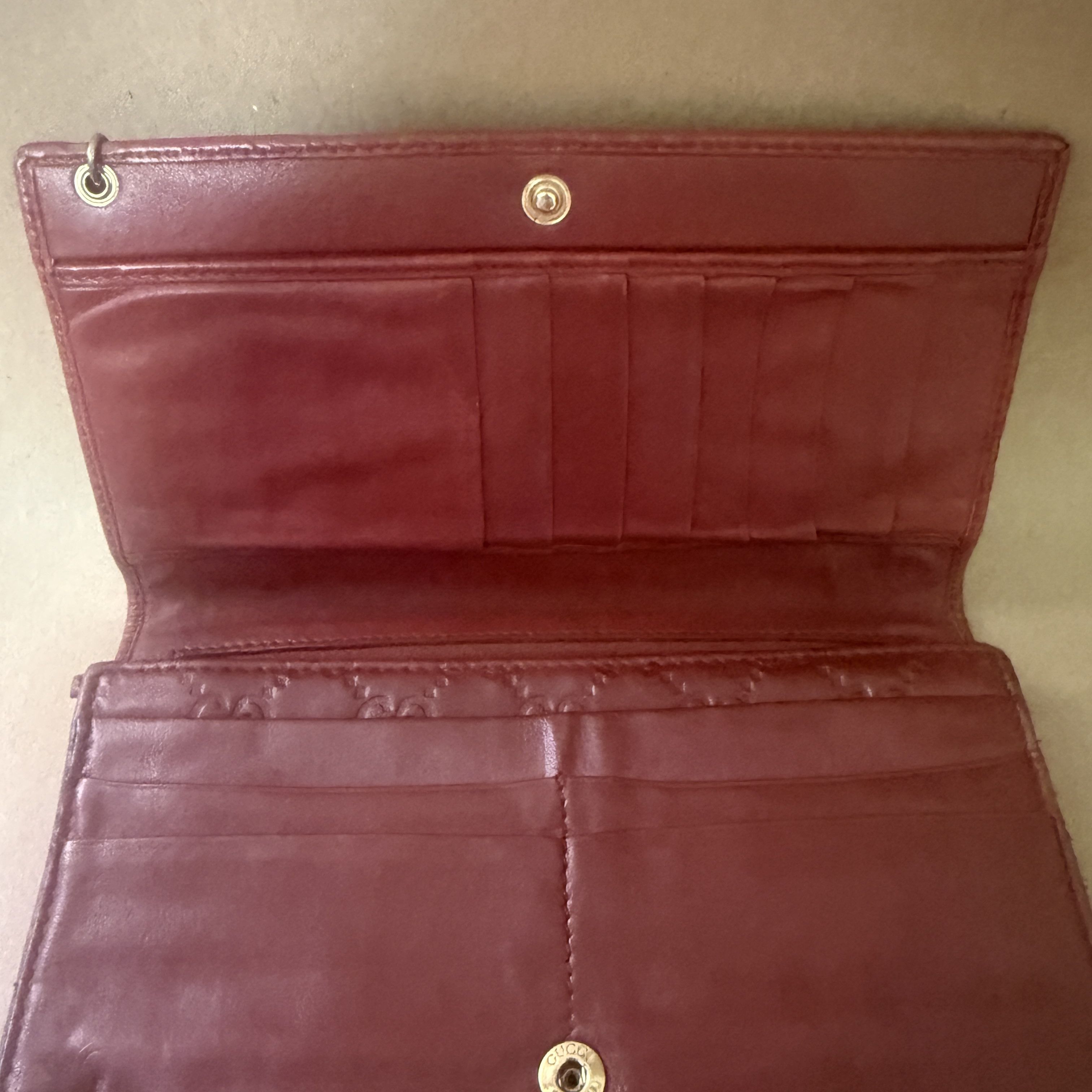 Gucci Pre-Owned GUCCI GG Shima Line Wallet Flap Long Leather in R Size ONE SIZE - 3 Thumbnail