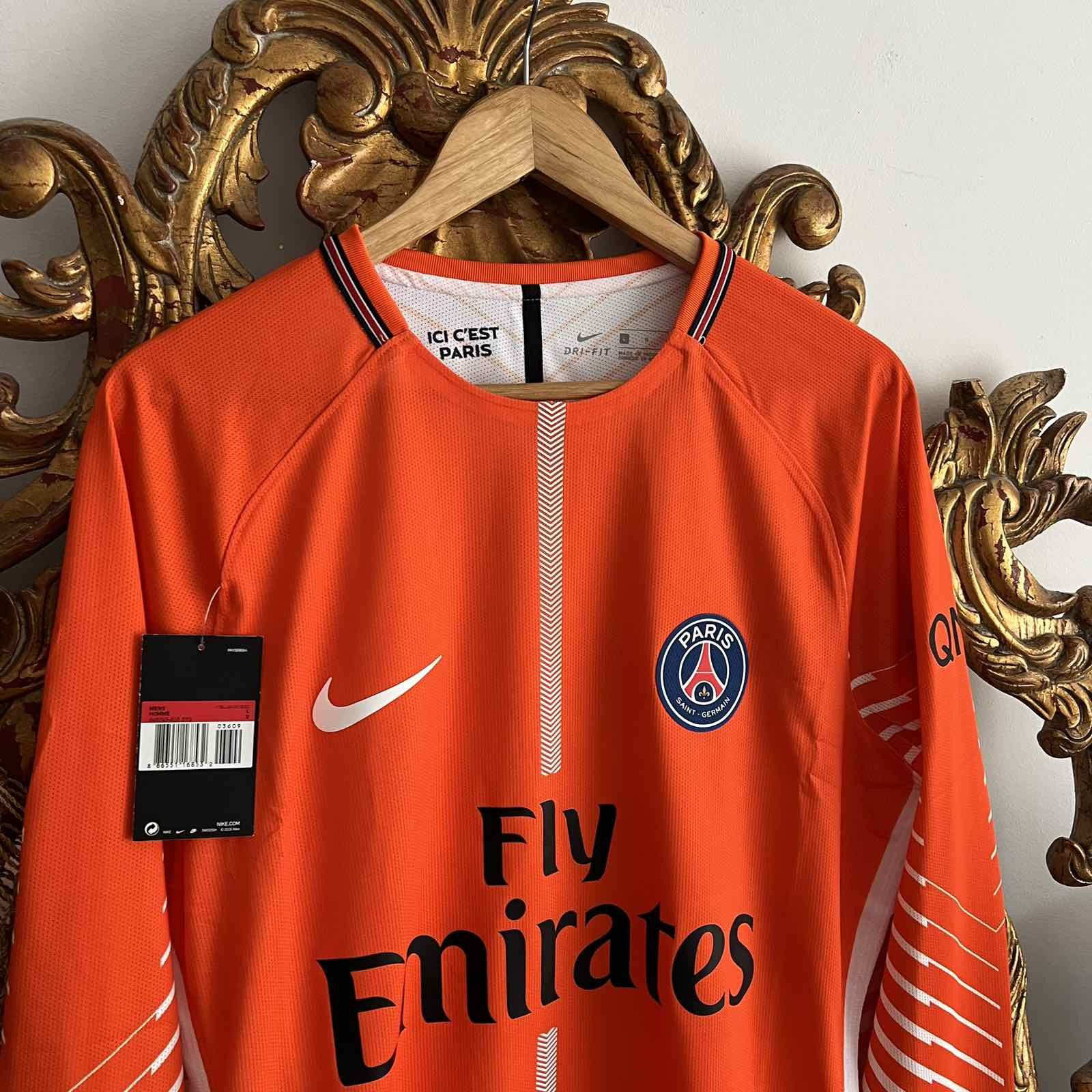 Nike × Vintage PSG Nike MATCH ISSUE Vintage Goalkeeper Soccer Jersey Sz L Size US L / EU 52-54 / 3 - 3 Thumbnail