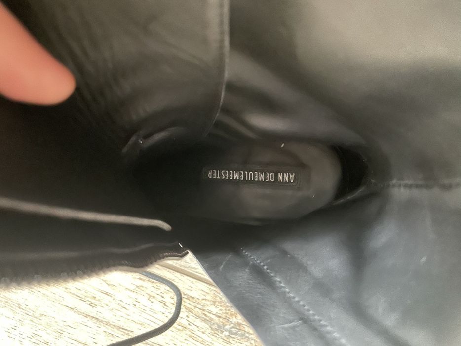Ann demeulemeester ann demeulemeester mid heel combat boots grailed
