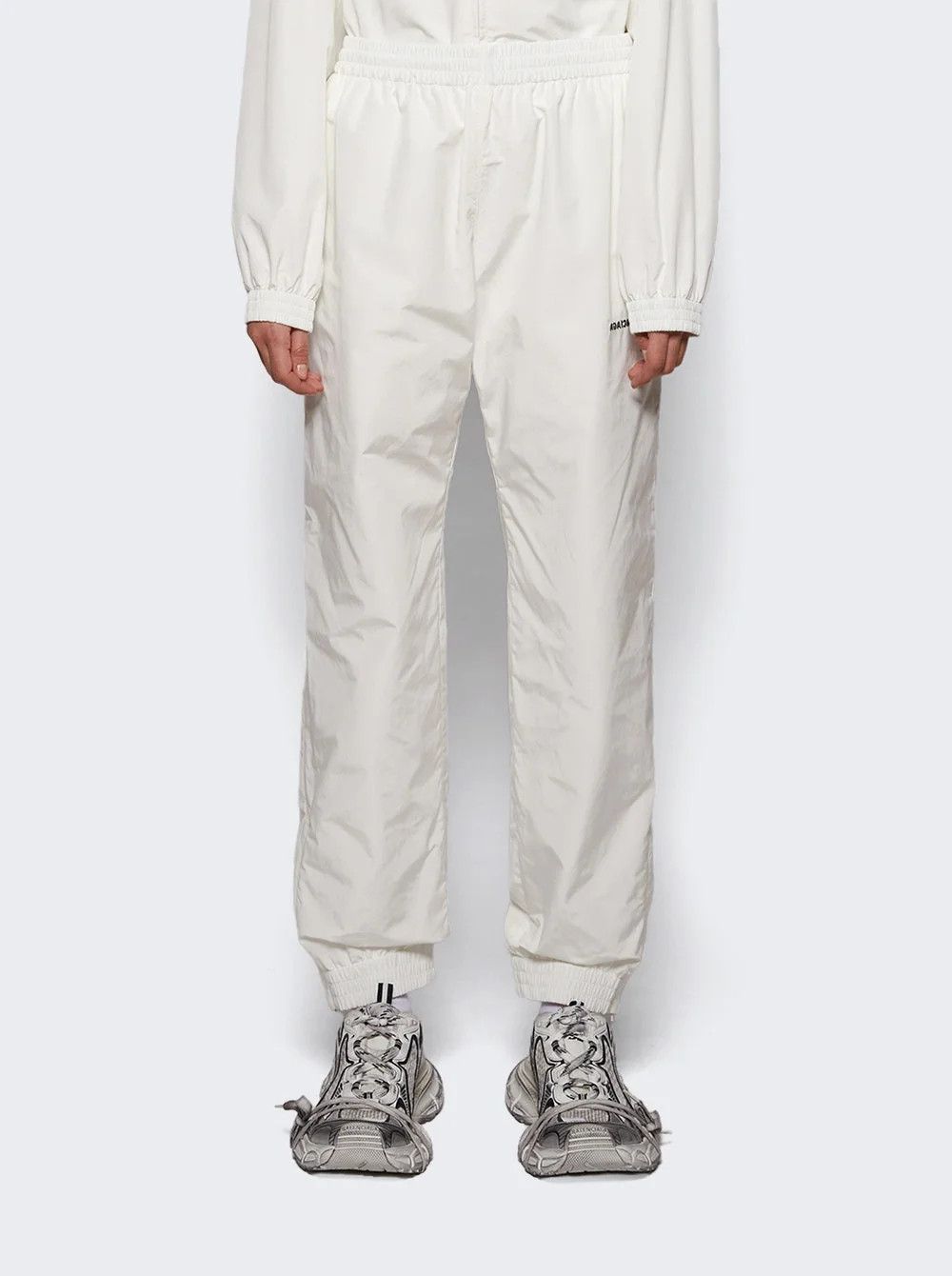 Balenciaga o1in1g0526 Mirror Regular Tracksuit Pants in White Size 27" / US 4 / IT 40 - 3 Thumbnail