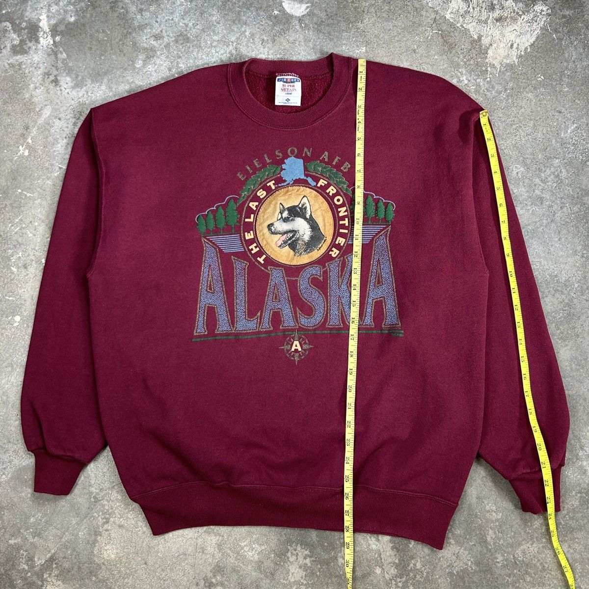 Vintage 1990s Alaska Sweatshirt Size US XL / EU 56 / 4 - 7 Thumbnail