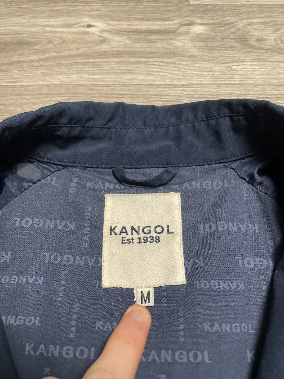 Kangol Vintage Kangol Navy Blue Light Jacket Overshirt 90s Size US M / EU 48-50 / 2 - 12 Thumbnail