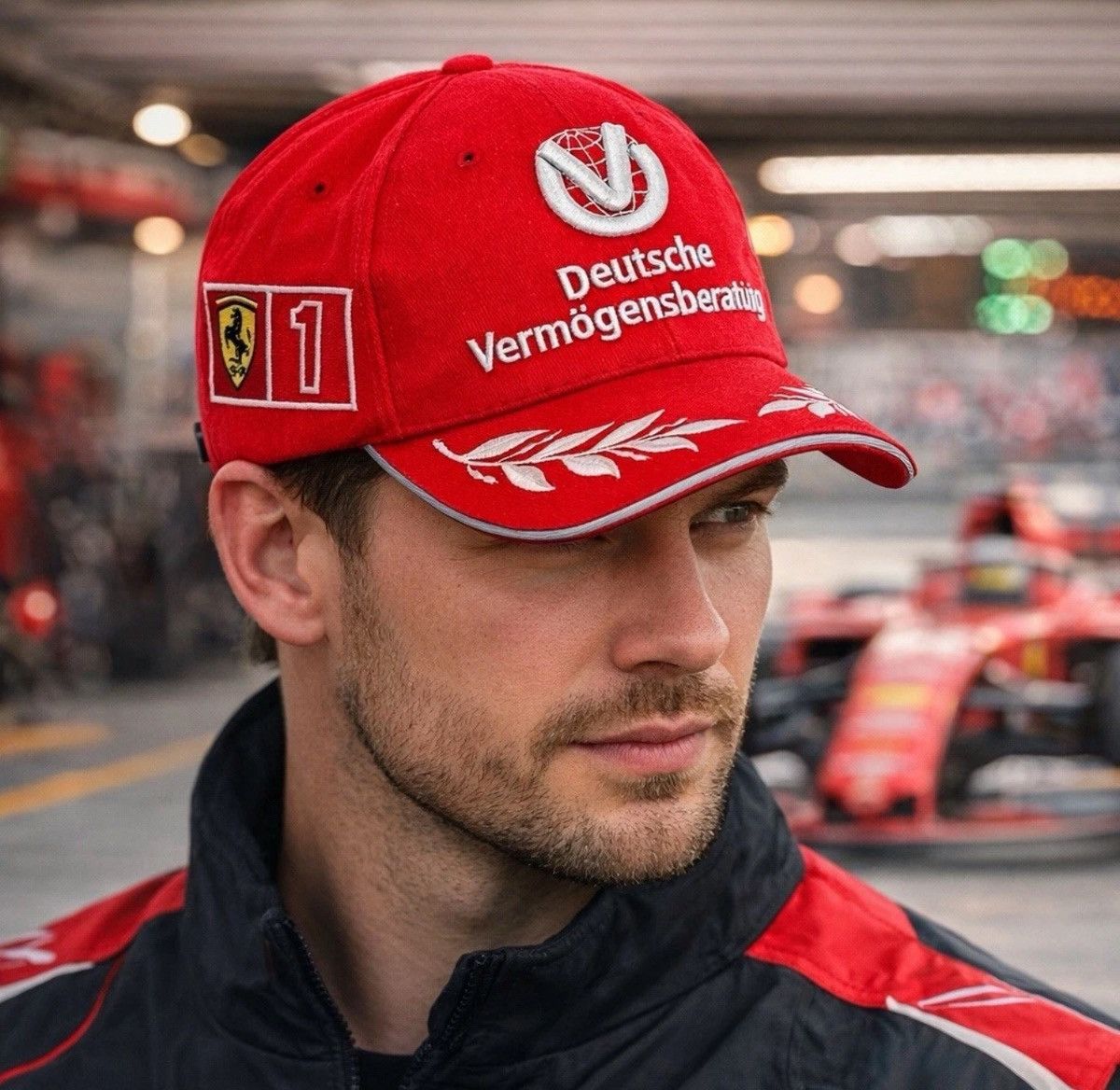 Ferrari Ferrari Michael Schumacher World Champion Racing Cap Hat Red Size ONE SIZE - 1 Thumbnail