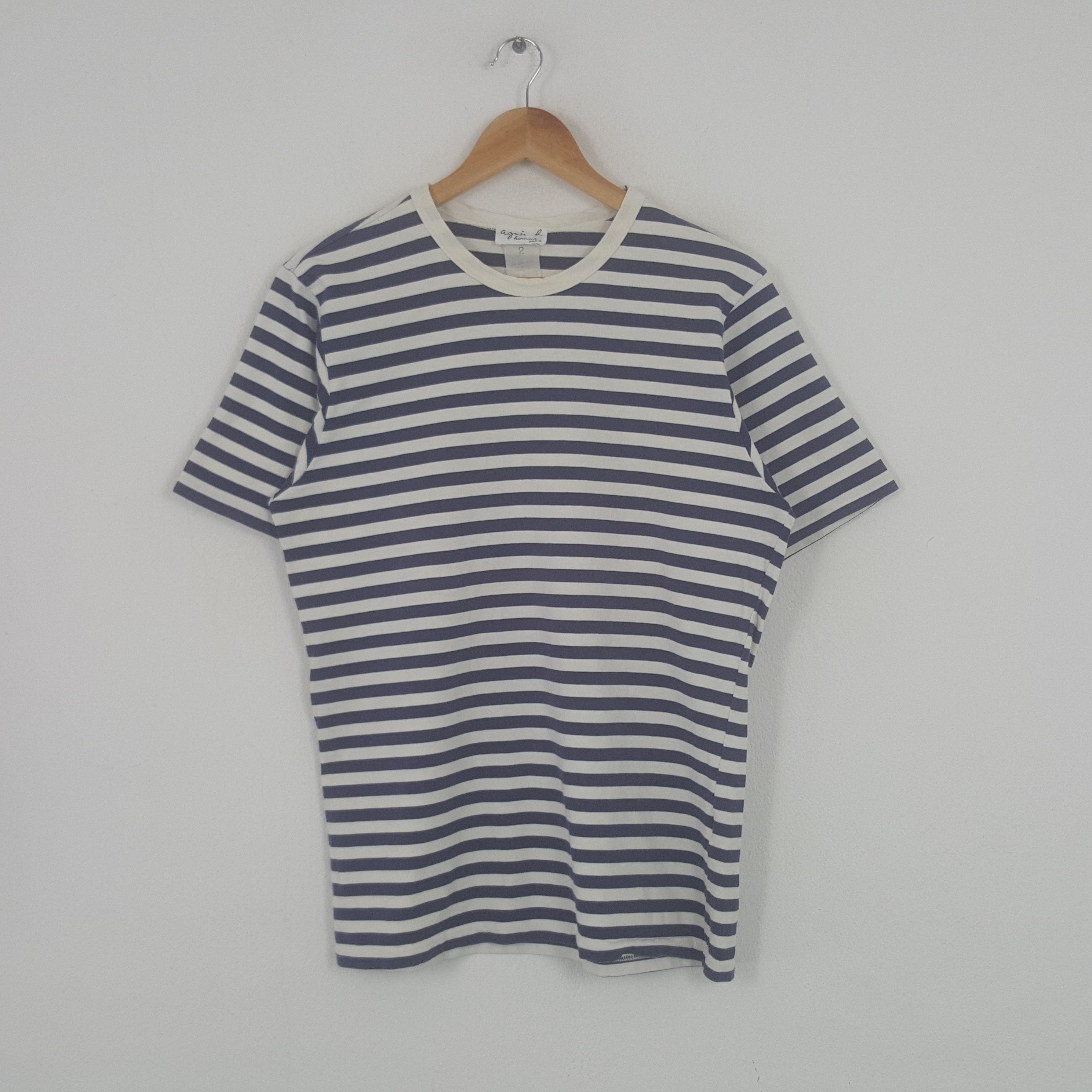 Japanese Brand × Vintage × agnes b. Vintage Agnes B. Homme Designer Brand Tshirt Size US M / EU 48-50 / 2 - 1 Thumbnail