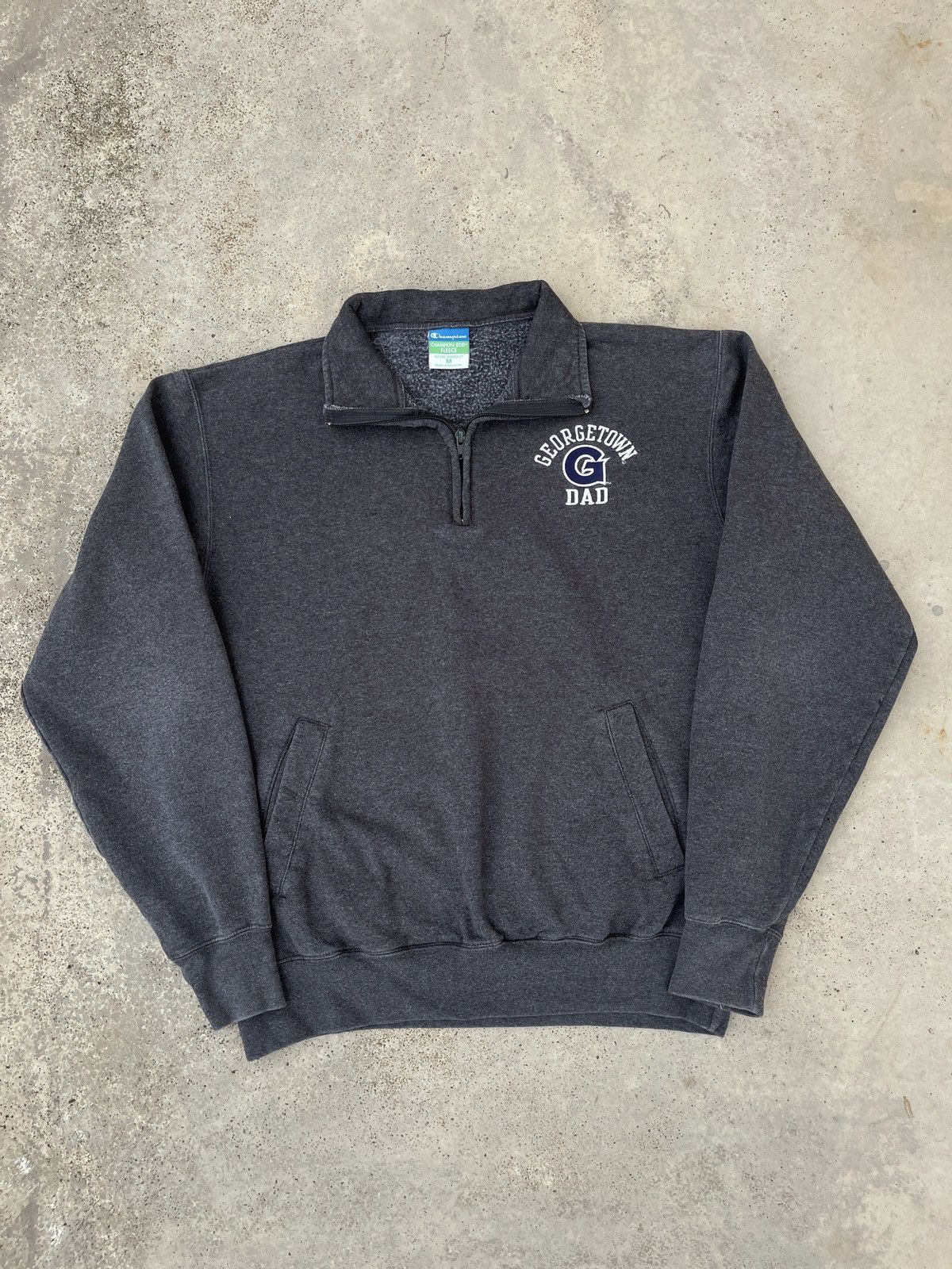 Champion Champion Georgetown College Half Zipper Sweater Size US L / EU 52-54 / 3 - 1 Thumbnail
