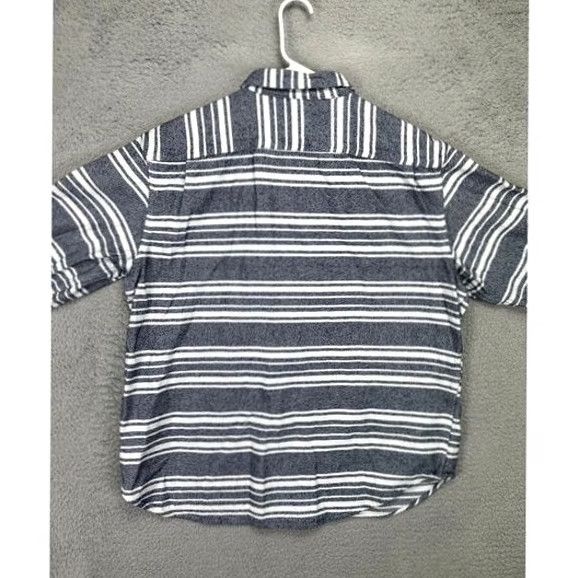 Old Navy Old Navy Shirt Adult XL Blue Balanced Stripes Regular Fit Flannel Button Up Mens Size US XL / EU 56 / 4 - 2 Thumbnail