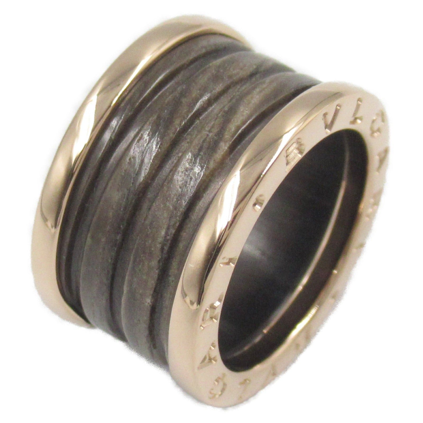 Bvlgari Bvlgari B Zero One Ring Ceramic K18Pg (Pink Gold) Brown Size ONE SIZE - 1 Thumbnail