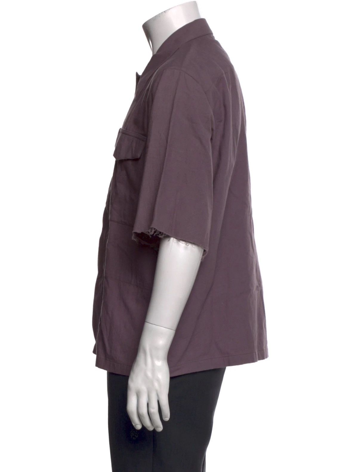 Dries Van Noten Dries Van Noten Cotton Button Up Raw Edge Shirt Size US S / EU 44-46 / 1 - 6 Thumbnail