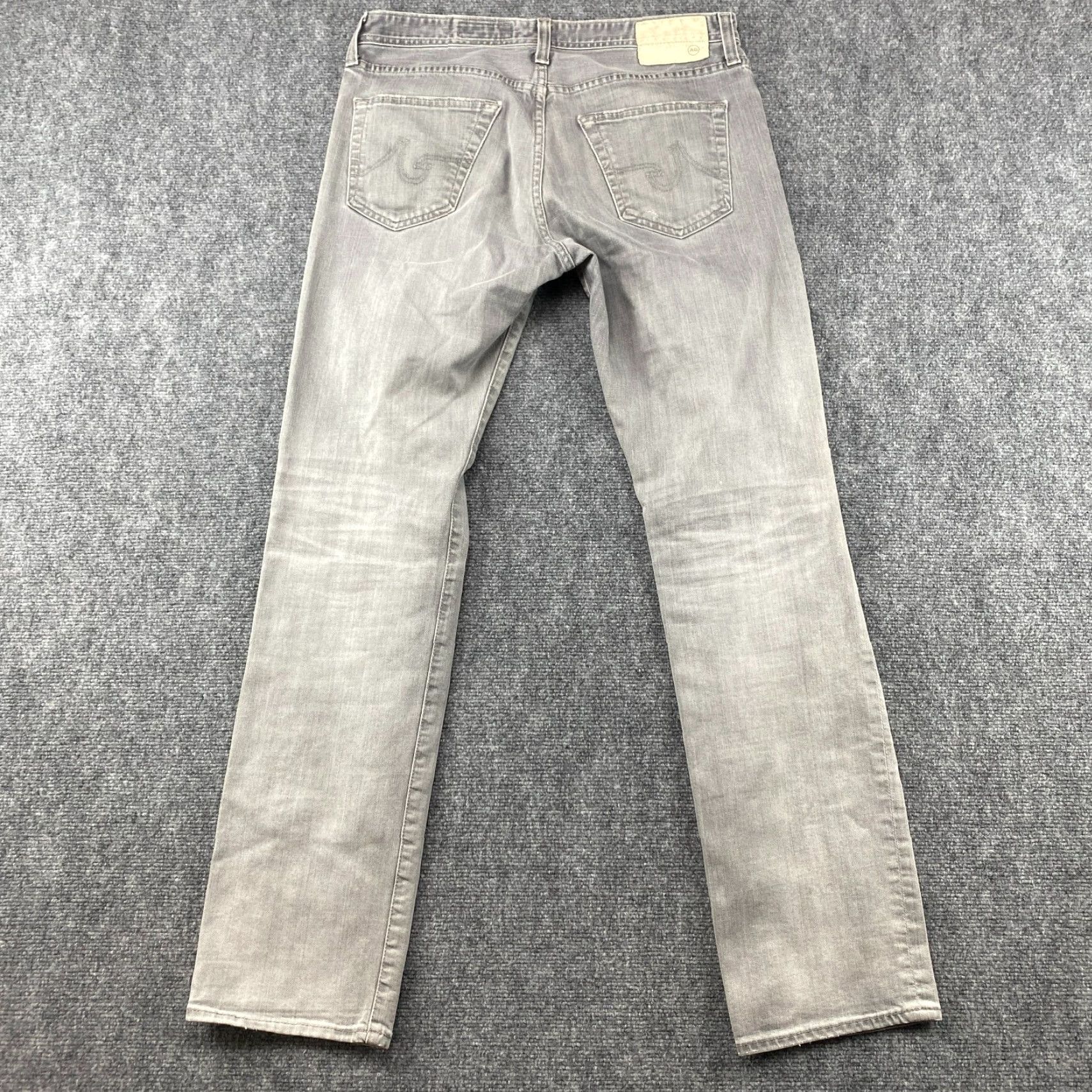 Denime AG Adriano Goldschmeid The Graduate Jeans Mens 32 Gray AG-ED Denim Size US 32 / EU 48 - 6 Thumbnail