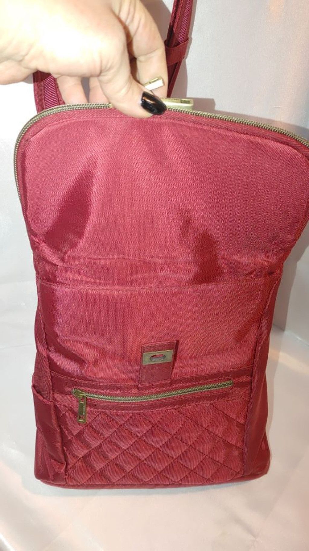 Away Travel Travelon Foldover Quilted RFID Convertible Backpack Size ONE SIZE - 6 Thumbnail