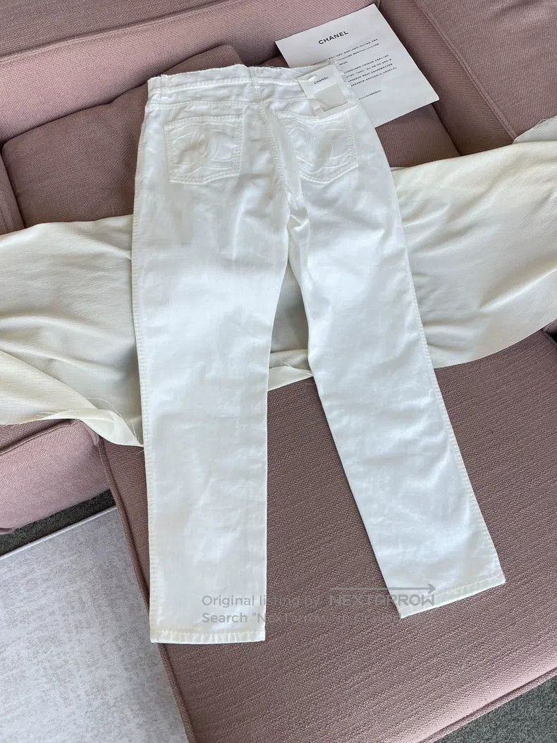 Chanel Chanel Double-C jeans with white back Size 25" / US 0 / IT 36 - 1 Thumbnail