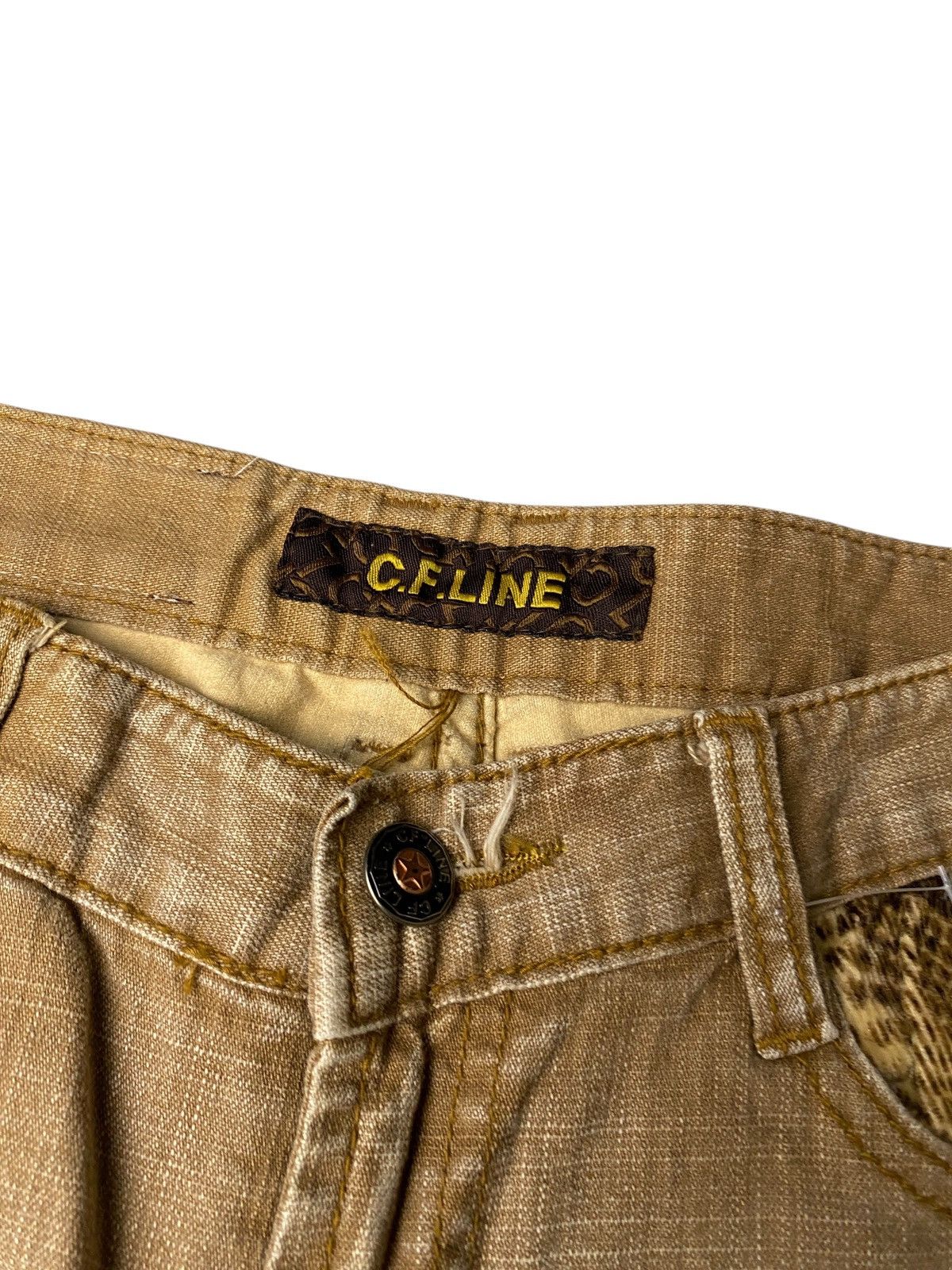 If Six Was Nine 2000's CFLine Flared Snake Pattern Bootcut Pants Size US 28 / EU 44 - 9 Thumbnail