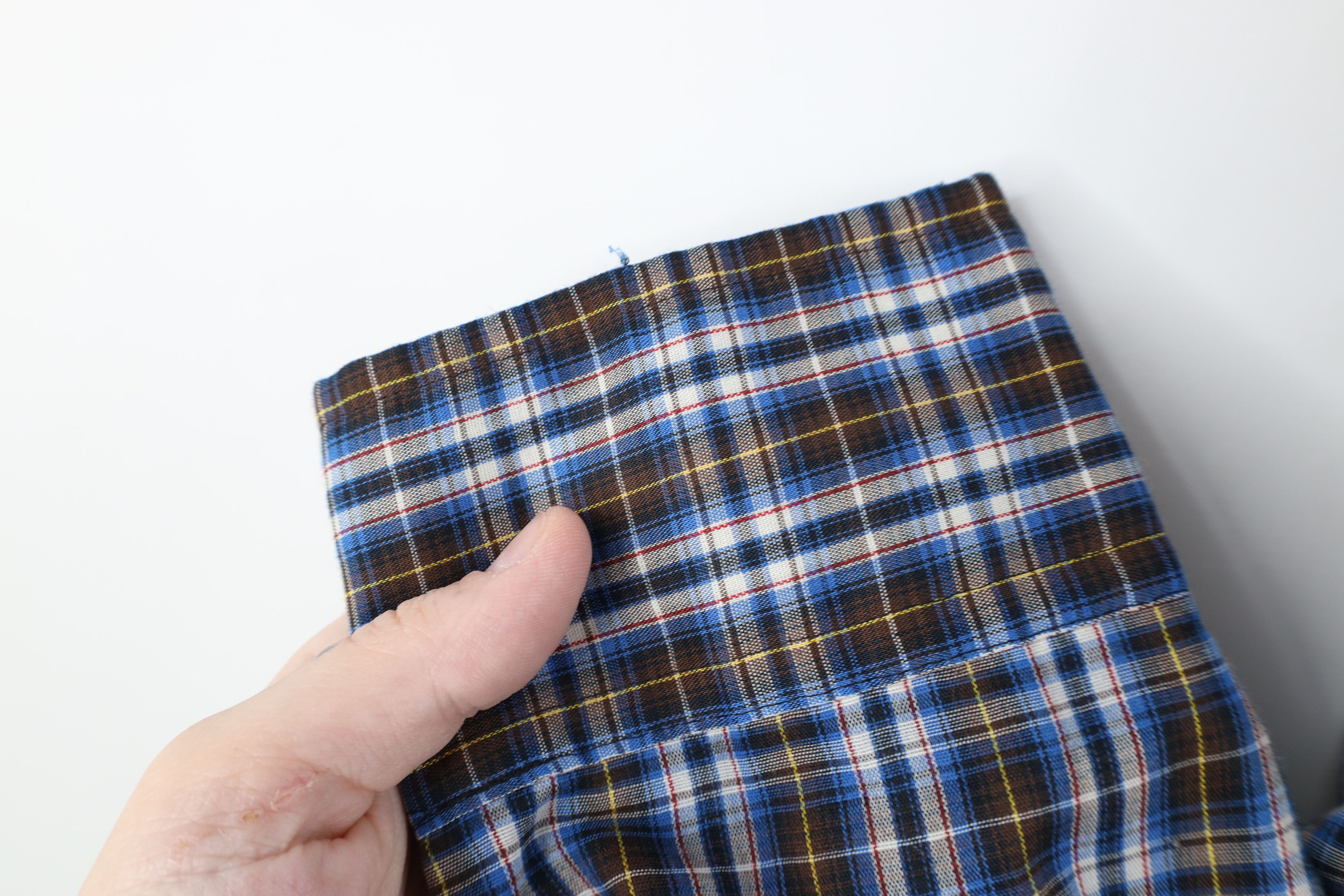 Vintage Vintage 70s Rockabilly Western Collared Button Shirt Plaid Size US XL / EU 56 / 4 - 4 Thumbnail