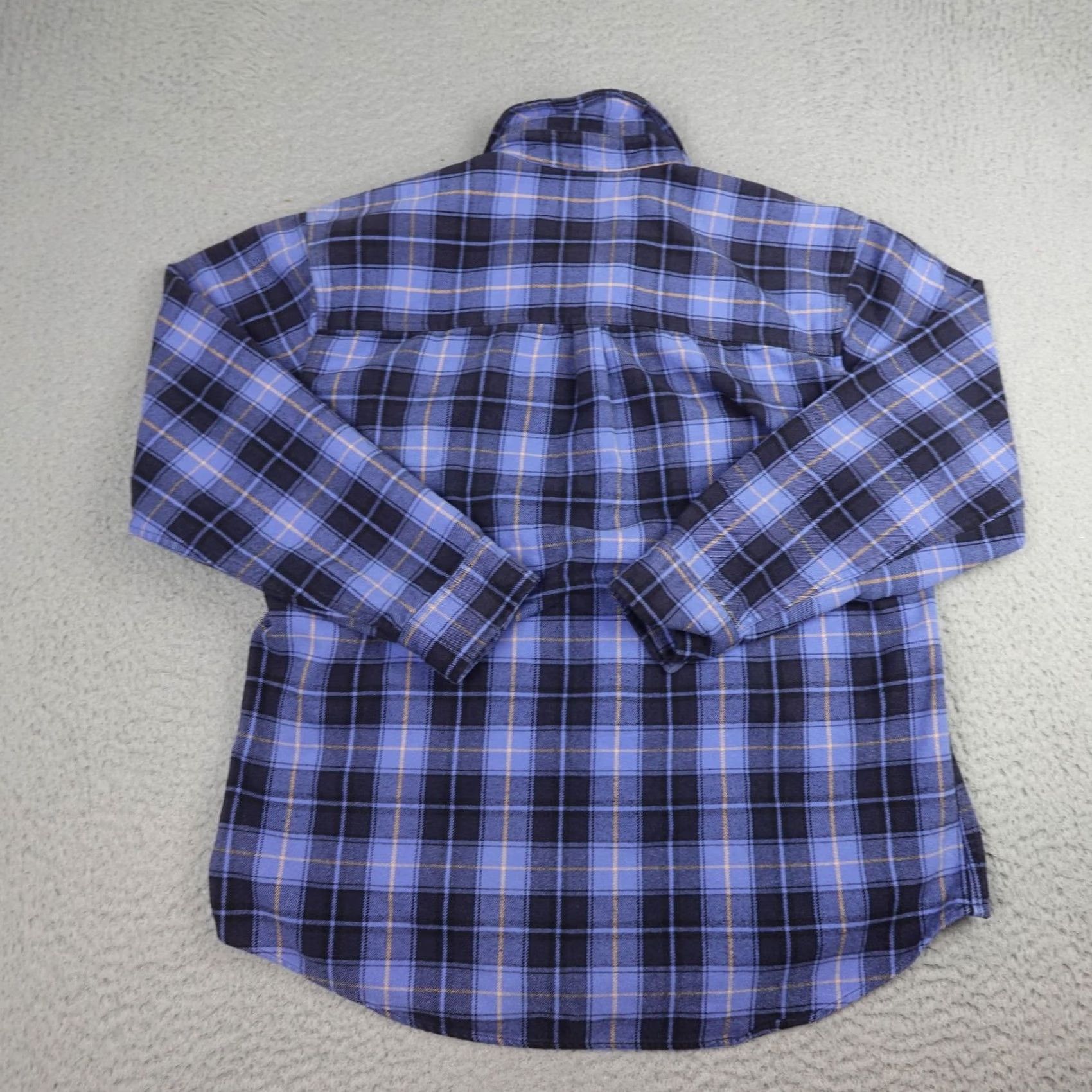Vintage Stillwater Supply Co Flannel Shirt Mens Large Blue Plaid Button Up Casual Workwear Outdoors Size US L / EU 52-54 / 3 - 2 Thumbnail