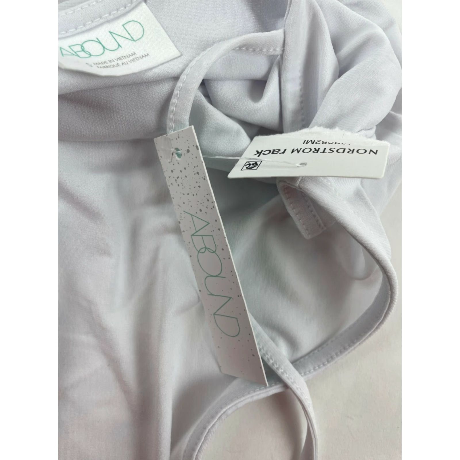 Vintage ABOUND Tank Top Women's Size S White Sleeveless Ruched Side Spaghetti Strap NWT Size S / US 4 / IT 40 - 8 Thumbnail