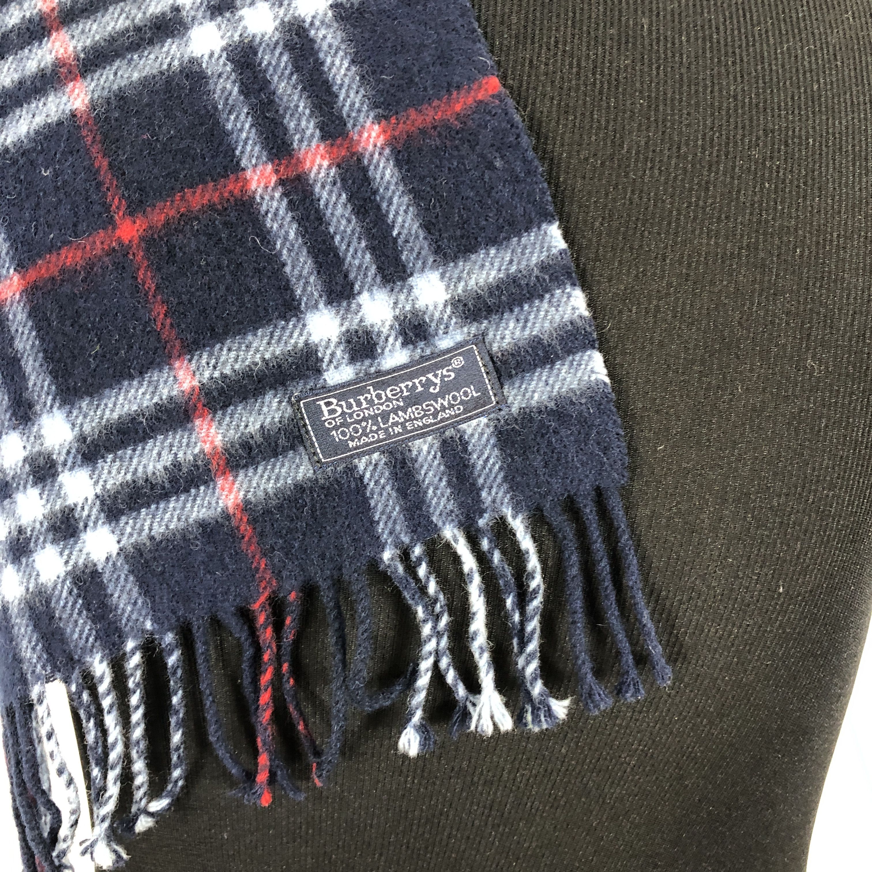Burberry × Vintage Vintage Burberry Scarf Muffler MF054 Size ONE SIZE - 3 Thumbnail