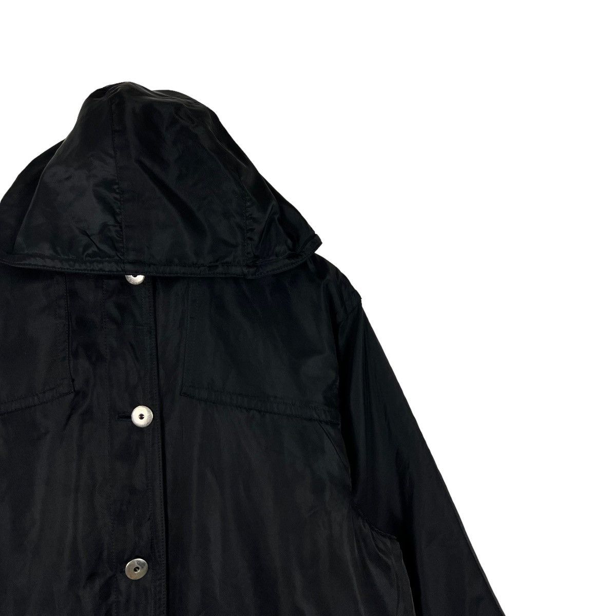 Other 🔥 MARELLA SHADOW BLACK LONG COAT JACKET MADE IN ITALY Size US M / EU 48-50 / 2 - 7 Thumbnail