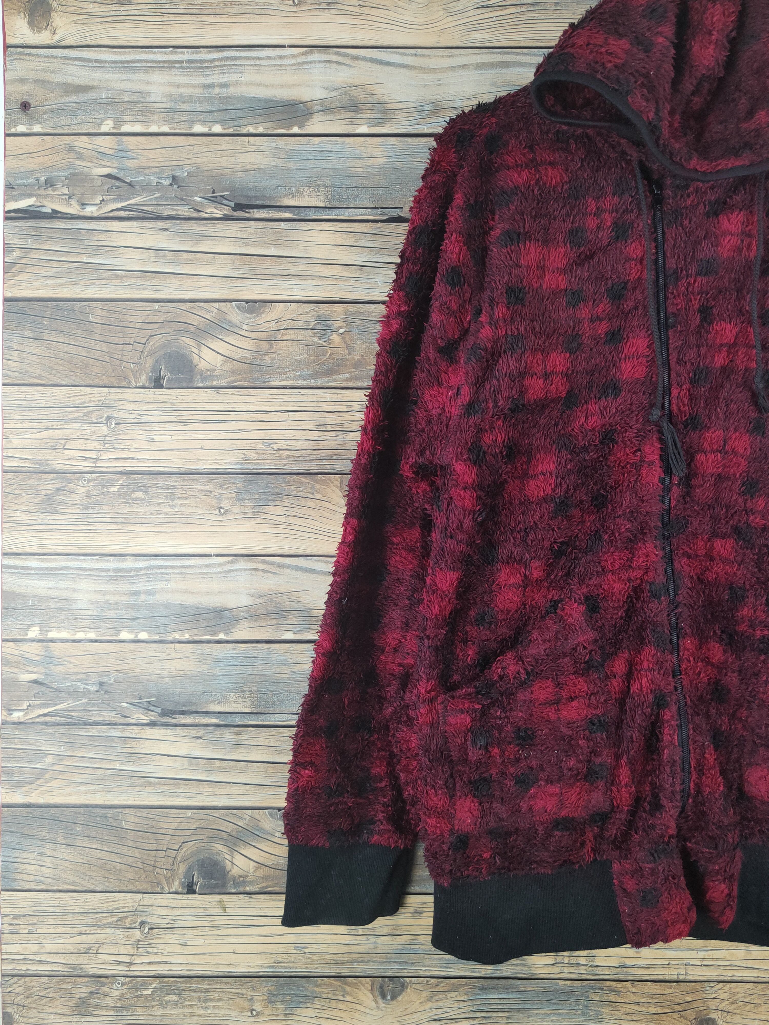 Airwalk DL Airwalk Red Black Fur Mohair Knitwear Sweaters #778 Size US L / EU 52-54 / 3 - 3 Thumbnail
