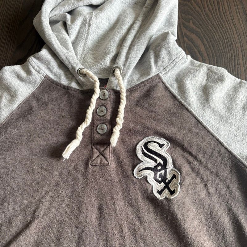 Majestic Majestic Chicago White Sox Mens L Hoodie 1/4 Button Up *Flaw Size US L / EU 52-54 / 3 - 3 Thumbnail