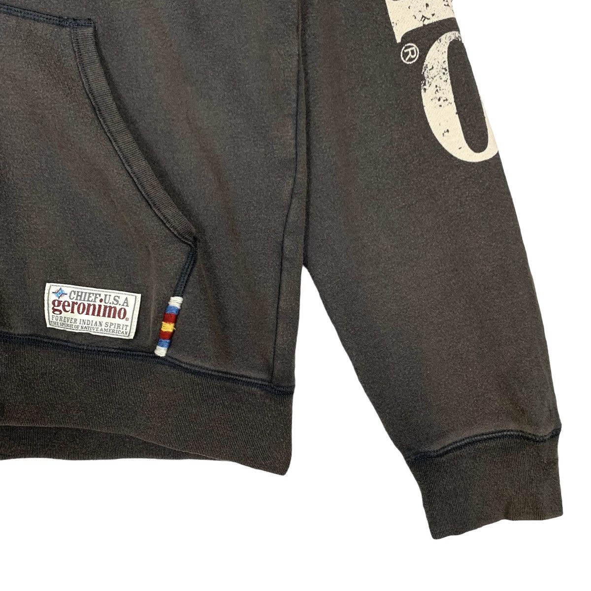 Vintage Geronimo Spirit Of Indian Minority People Zip Hoodie