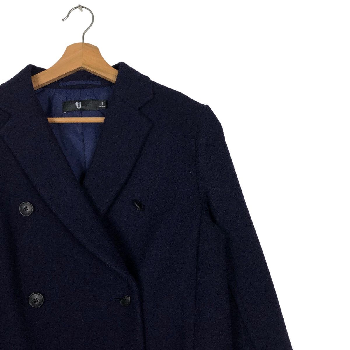 Jil Sander 🔥Rich Black - Wool Double Collar Fly Coats Long Jacket J+ Size US S / EU 44-46 / 1 - 4 Thumbnail