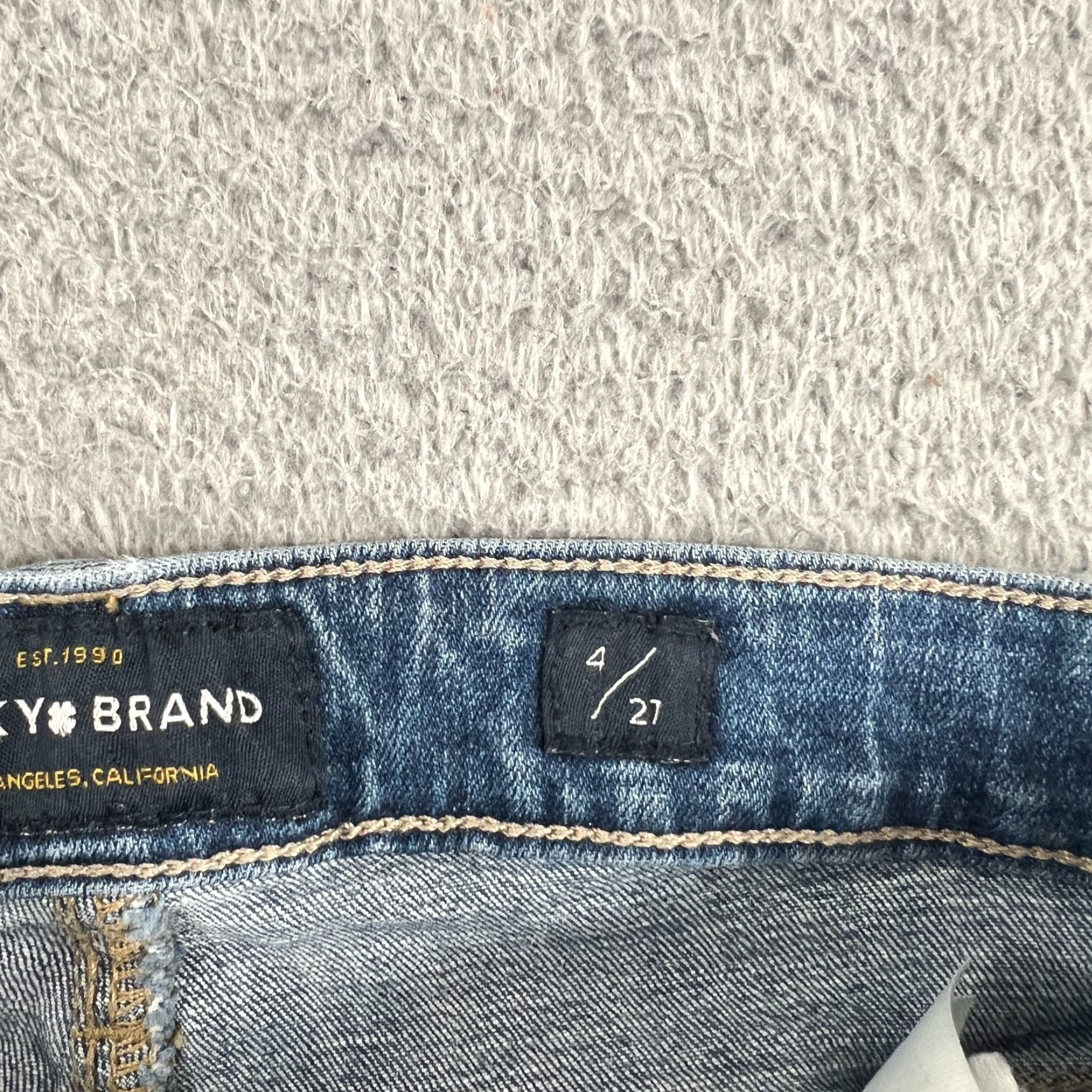 Lucky Brand Lucky Brand Jeans Size 4 Mid Rise Skinny Ankle Denim Womens Blue 28x25.5 Size 27" / US 4 / IT 40 - 7 Thumbnail