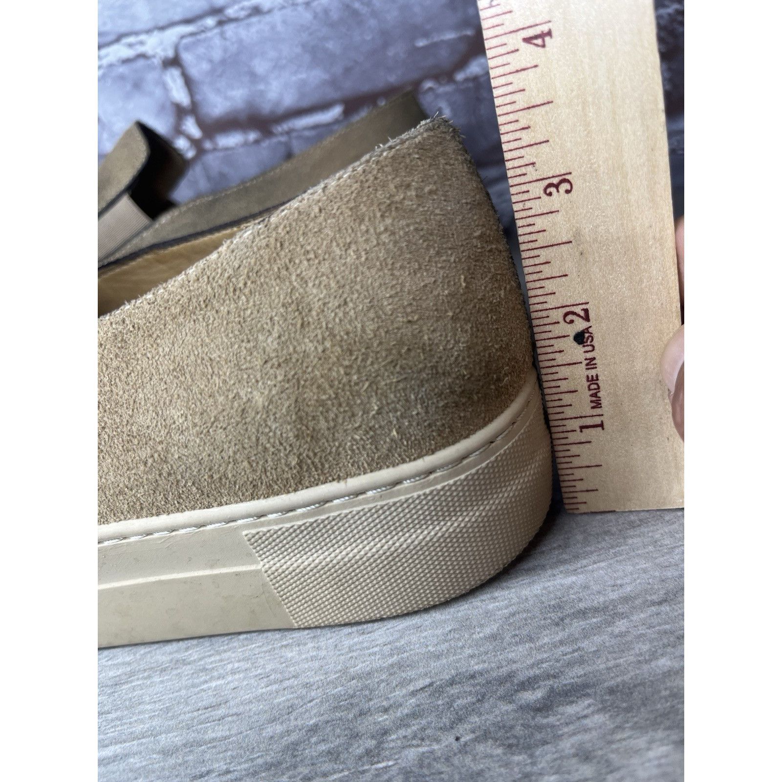 Frame Frame Le Ren Tan Suede Leather Slip On Sneakers Shoes Women Size US 8 / IT 38 - 19 Thumbnail