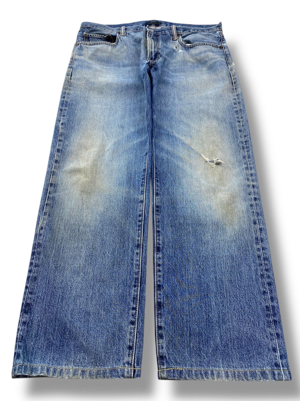 Uniqlo Uniqlo Faded Light Wash Style Baggy Jeans Size US 36 / EU 52 - 1 Thumbnail