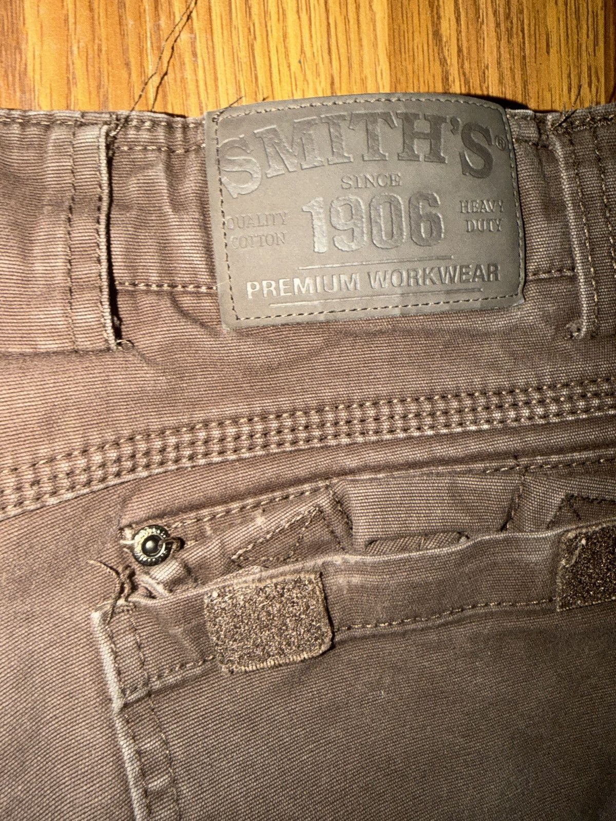 Smith's American Smith’s Workwear Fleece Lined Canvas Cargo Brown Pants 34x30 Size US 34 / EU 50 - 5 Thumbnail