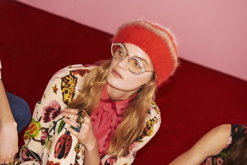 GUCCI runway Angora Beret