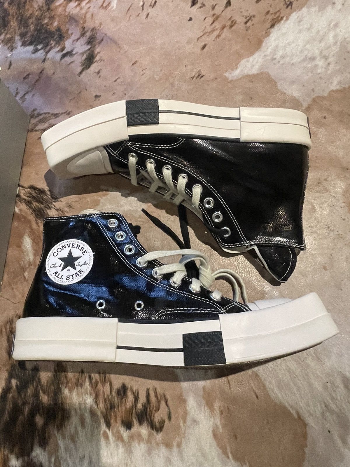 Converse Rick Owens Converse TURBODRK Chuck Taylor All-Star 70 Hi | Grailed