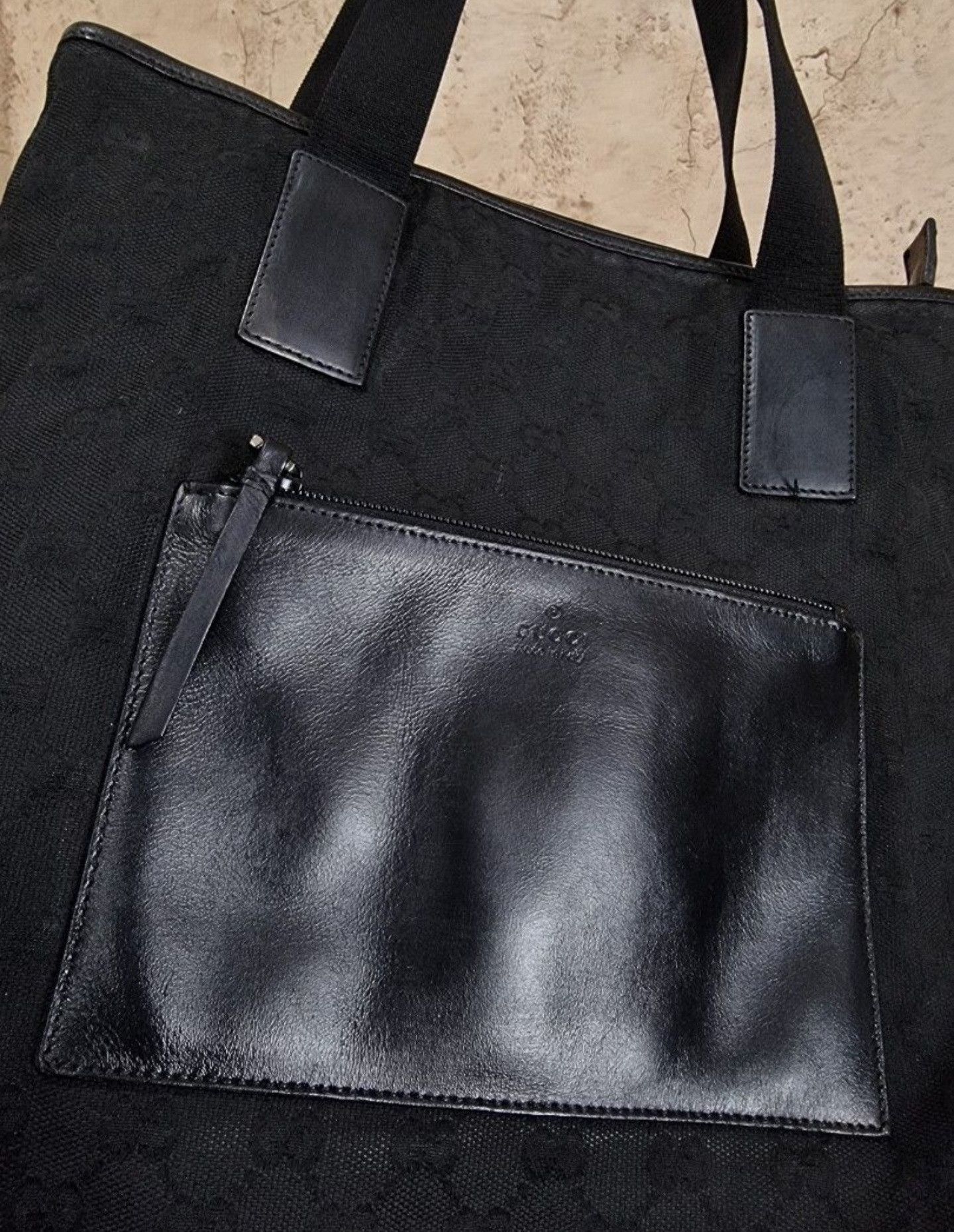 Gucci Gucci Canvas/Leather GG Tote Bag Size ONE SIZE - 8 Thumbnail