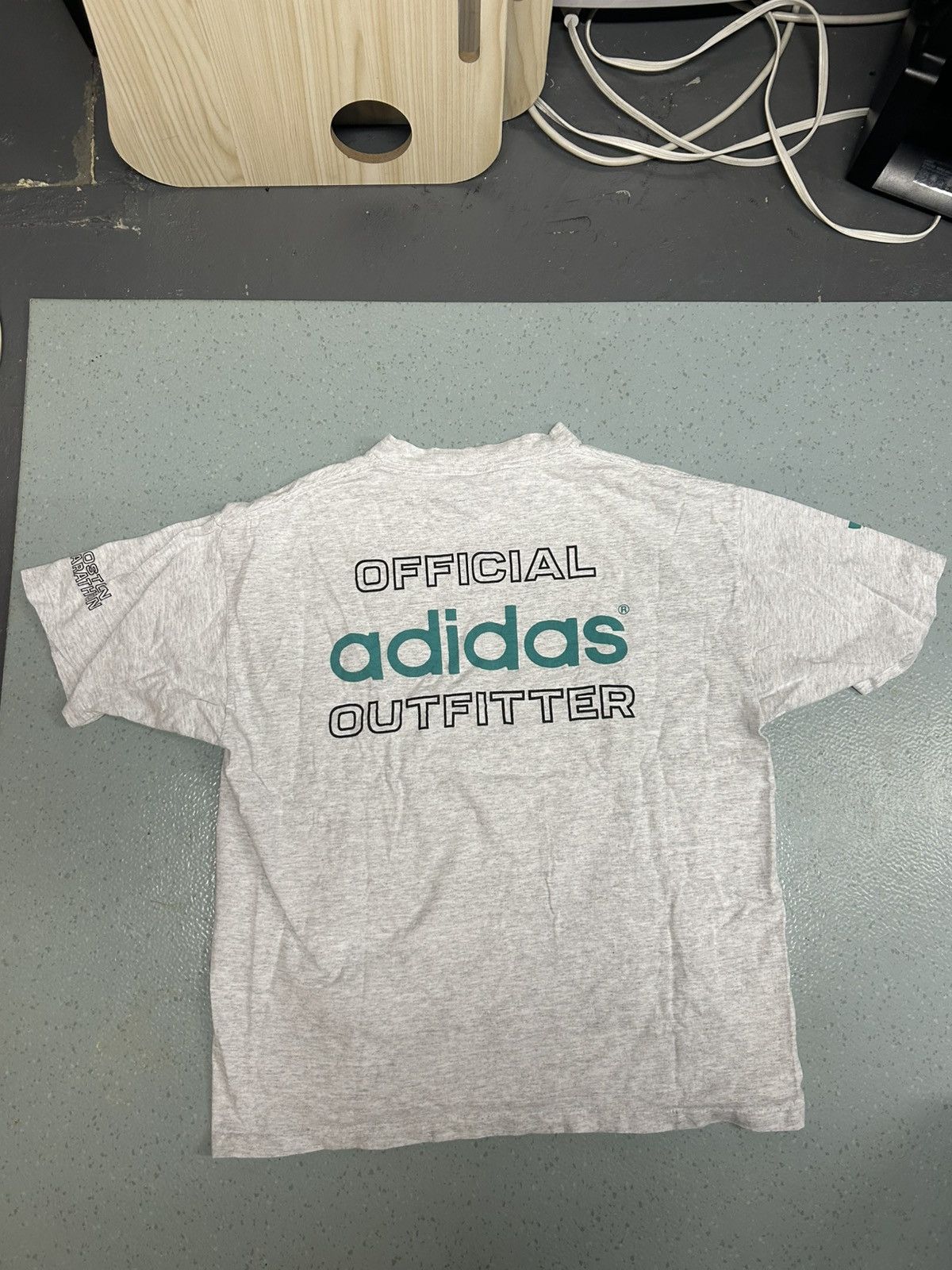 Adidas × Vintage Vintage Boston Marathon Adidas Tee Shirt Size US L / EU 52-54 / 3 - 1 Thumbnail