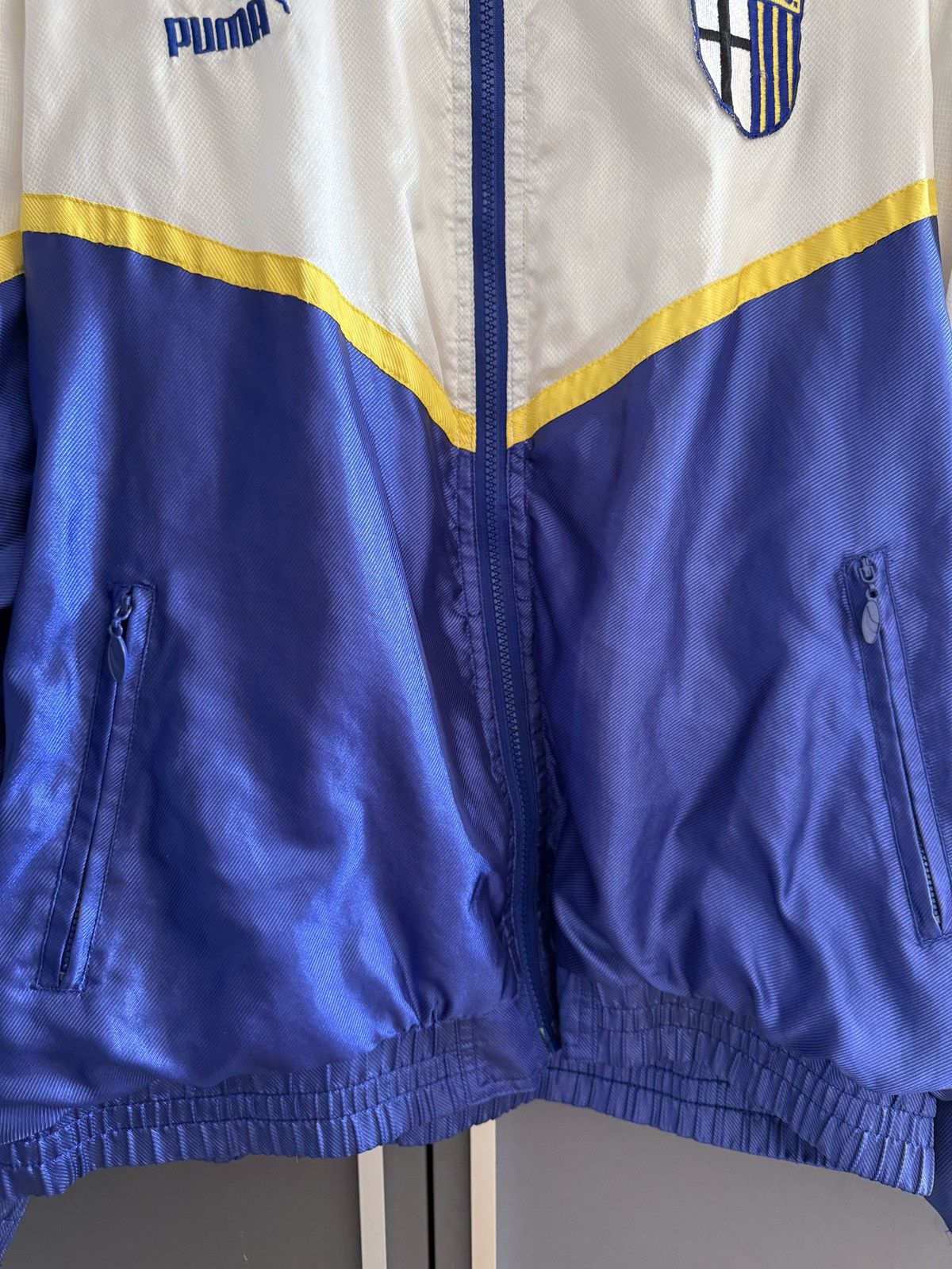 Puma AC Parma 90s Vintage Track top Training Jacket - RARE! Size US L / EU 52-54 / 3 - 6 Thumbnail