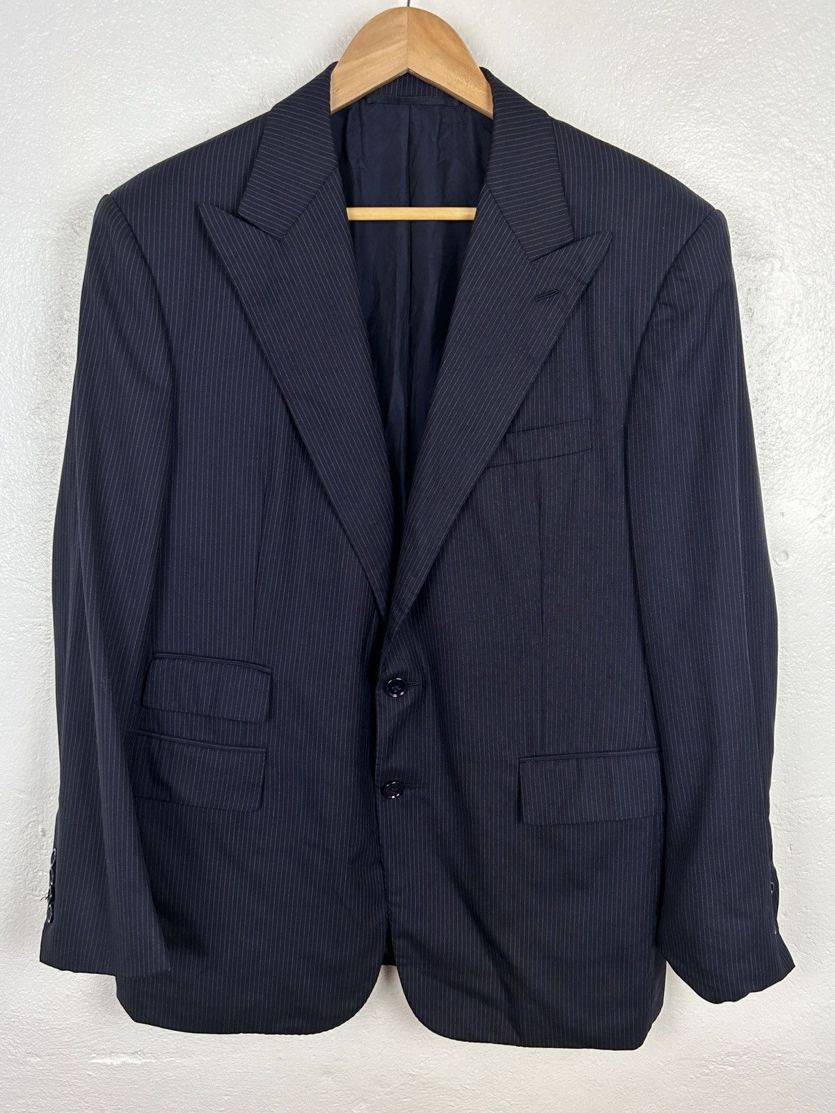 Polo Ralph Lauren Ralph Lauren Purple Label Striped Wool Blazer Size 42S Size 42S - 1 Thumbnail