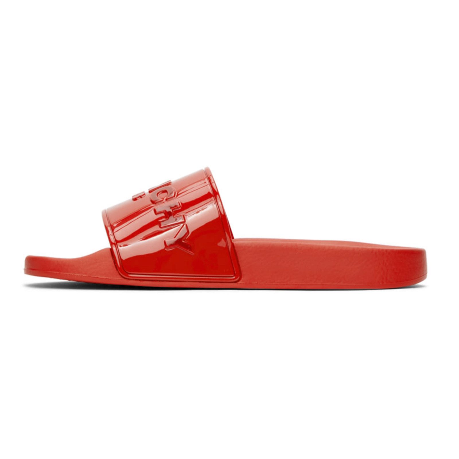 Givenchy Givenchy Paris Red Rubber Logo Embossed Slide On Pool Size US 10 / IT 40 - 8 Thumbnail