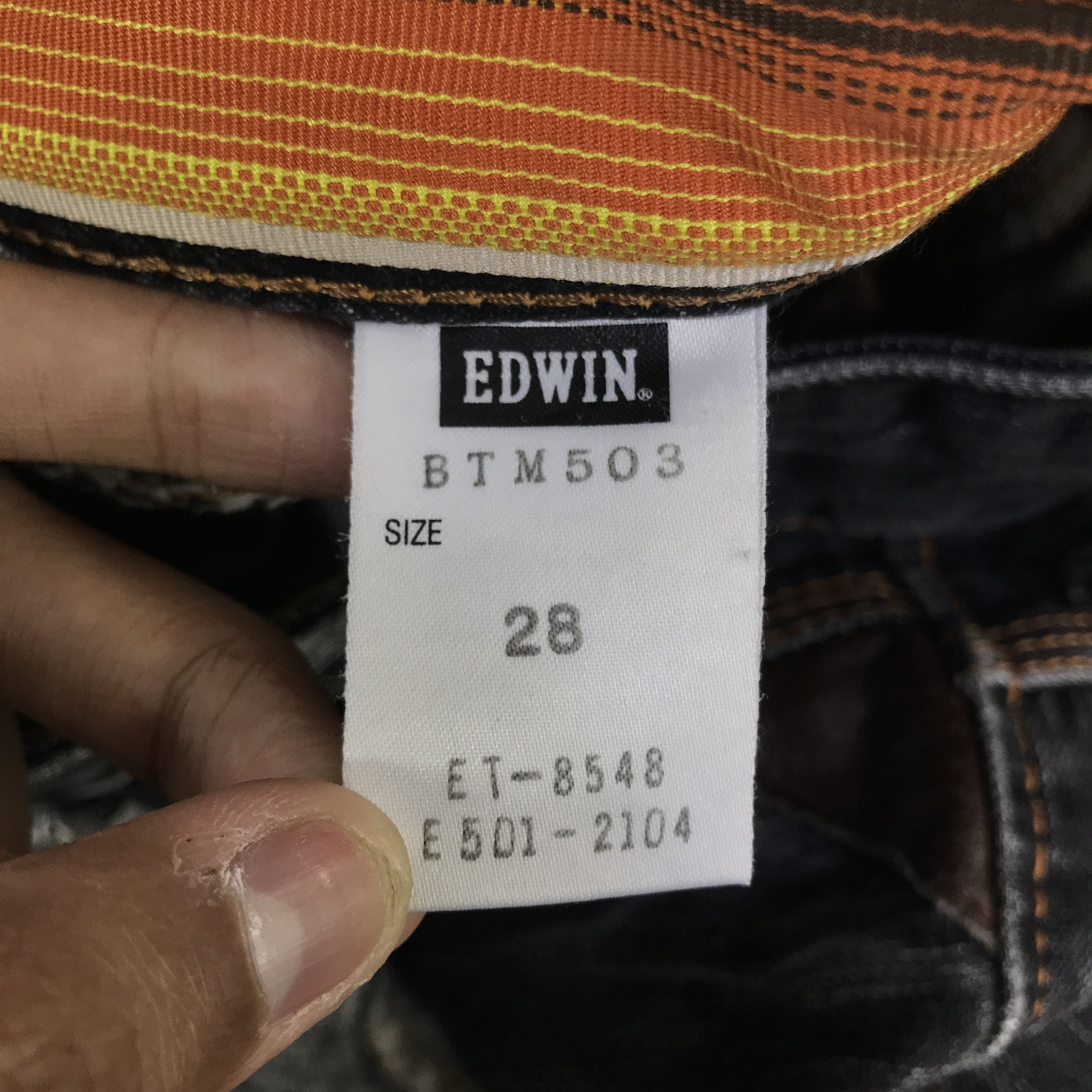 Edwin Black faded edwin Japan denim jeans K74B19 Size US 28 / EU 44 - 15 Thumbnail