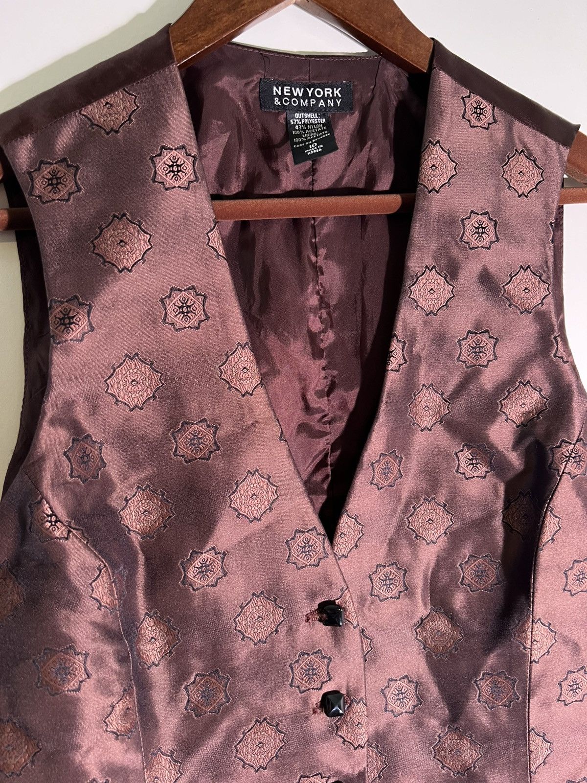 Vintage 90’s 2000’s Y2K VTG Vintage New York & Company Abstract Vest Size L / US 10 / IT 46 - 3 Thumbnail