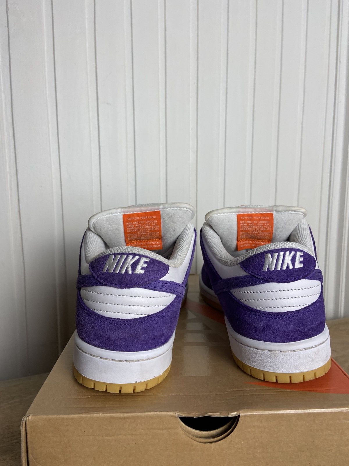 Nike Used Nike Sb Dunk Low Pro Iso Orange Label Purple Size 10US Size US 10 / EU 43 - 6 Thumbnail