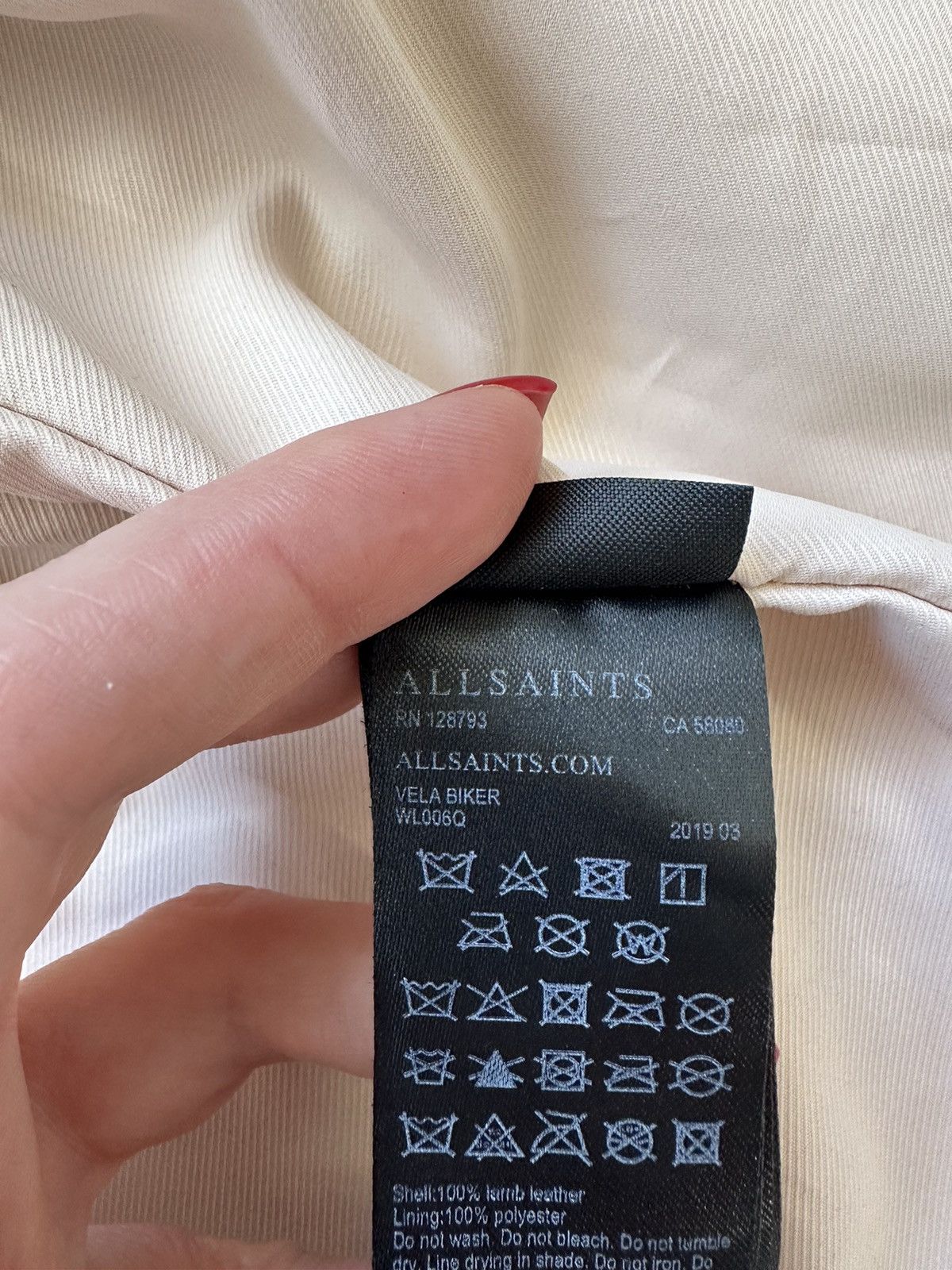 Allsaints All Saints Vela Biker Leather Asymmetrical Jacket Size XL / US 12-14 / IT 48-50 - 15 Thumbnail
