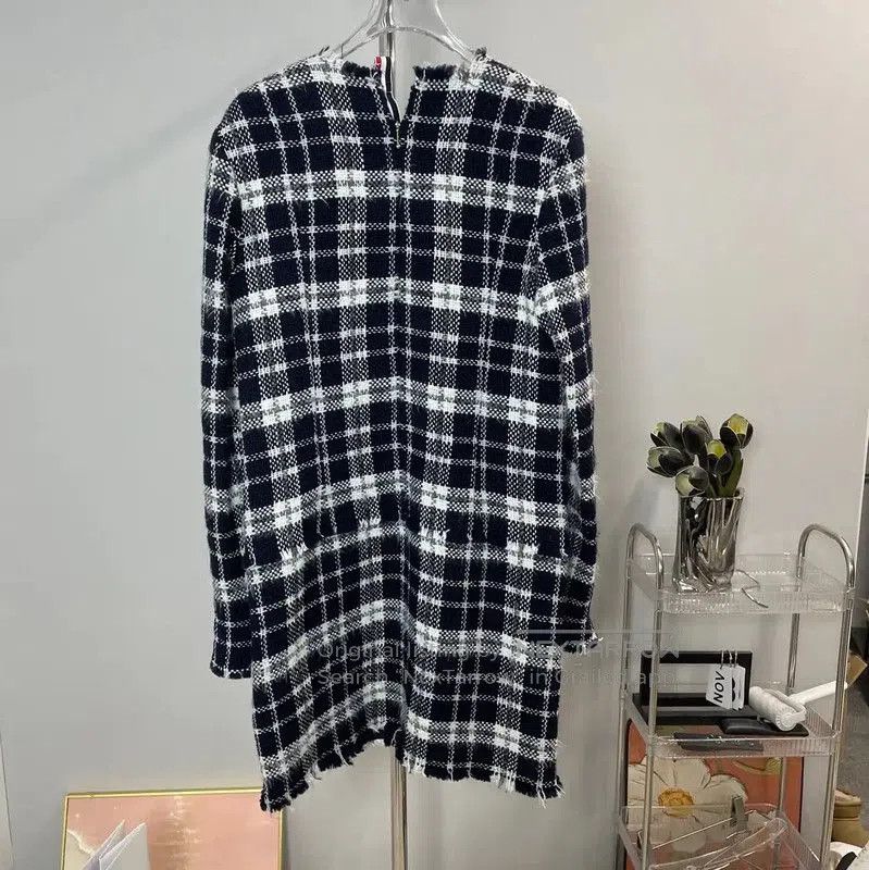 thom browne women dress Poplin Mini Shirtdress