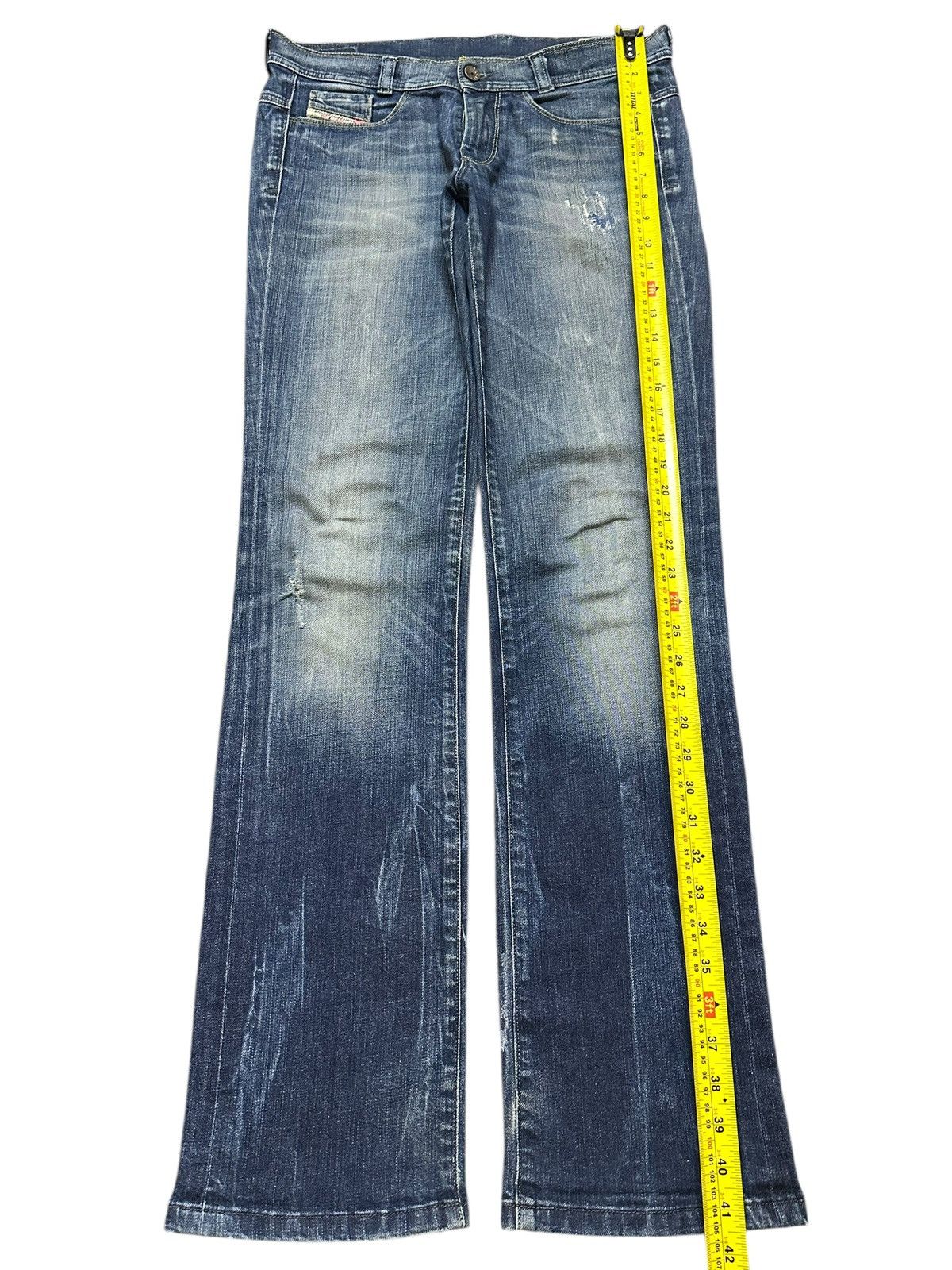 Diesel Vintage Diesel Industry Blue Faded Wash Style Jeans Size US 31 - 13 Thumbnail