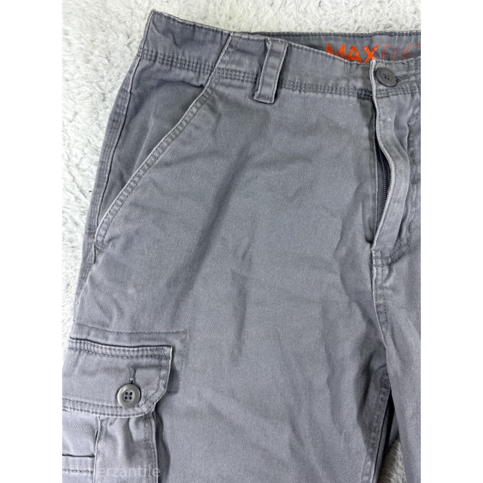 Wrangler Wrangler Pants Mens 32 Blue Cargo Cotton Blend Twill 5-Pocket Relaxed Straight Utility Workwear Cargo Pants Size US 32 / EU 48 - 5 Thumbnail